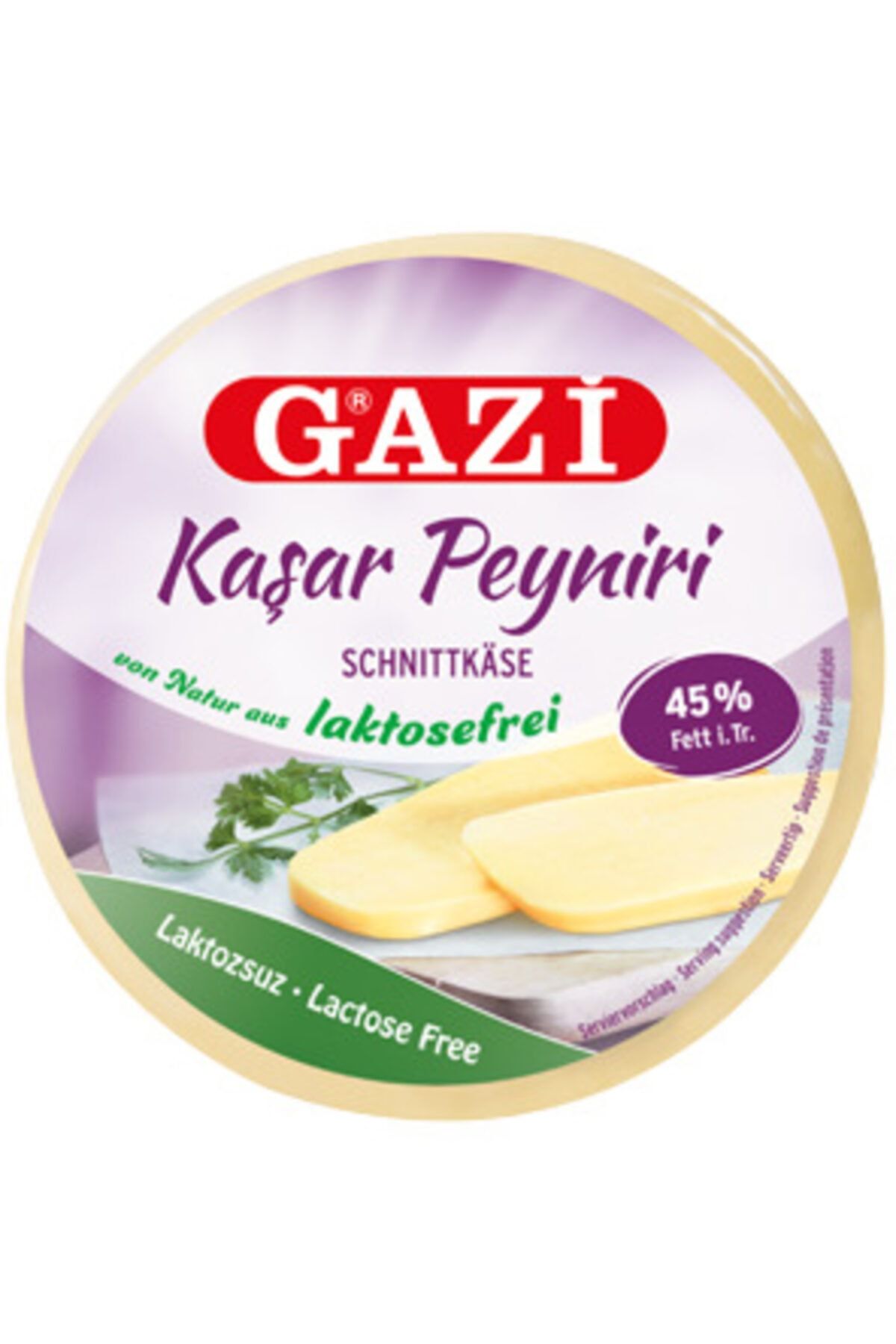 Gıdaevi Gazi Laktozsuz Kaşar Peyniri 400 Gr