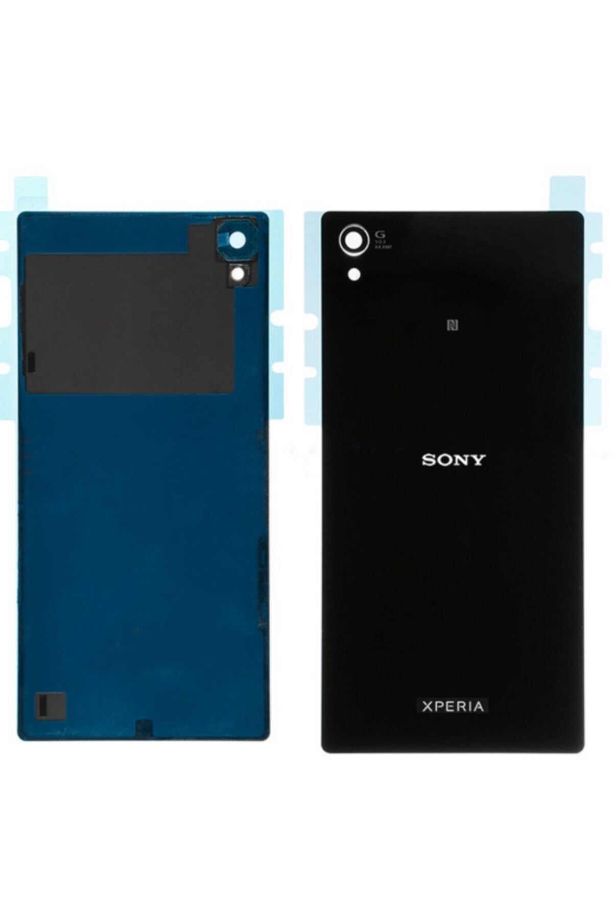 Sony Xperia Z5 Premium Siyah Arka Pil Batarya Kapağı Lens