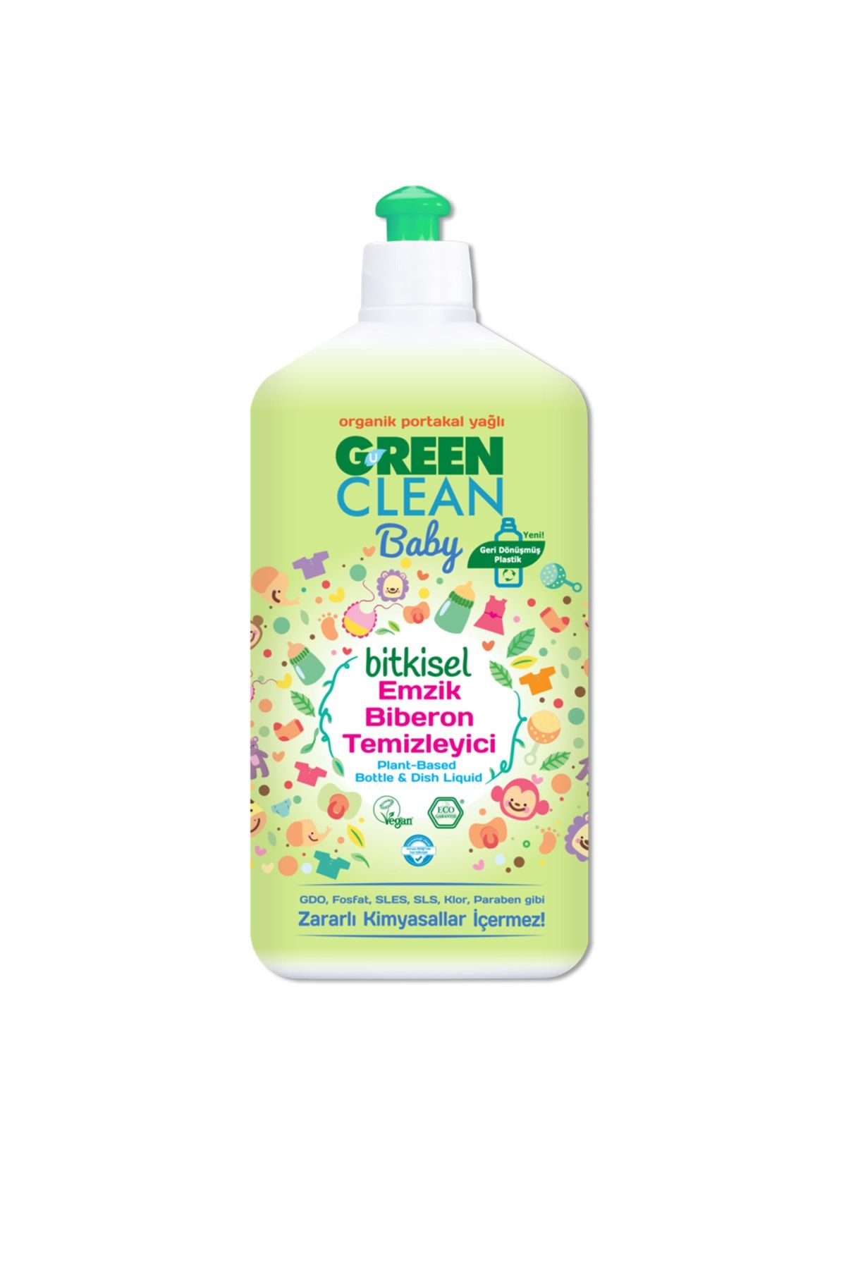 Green Clean Baby Organik Portakal Yağlı Bitkisel Emzik Biberon Temizleyici 500ml