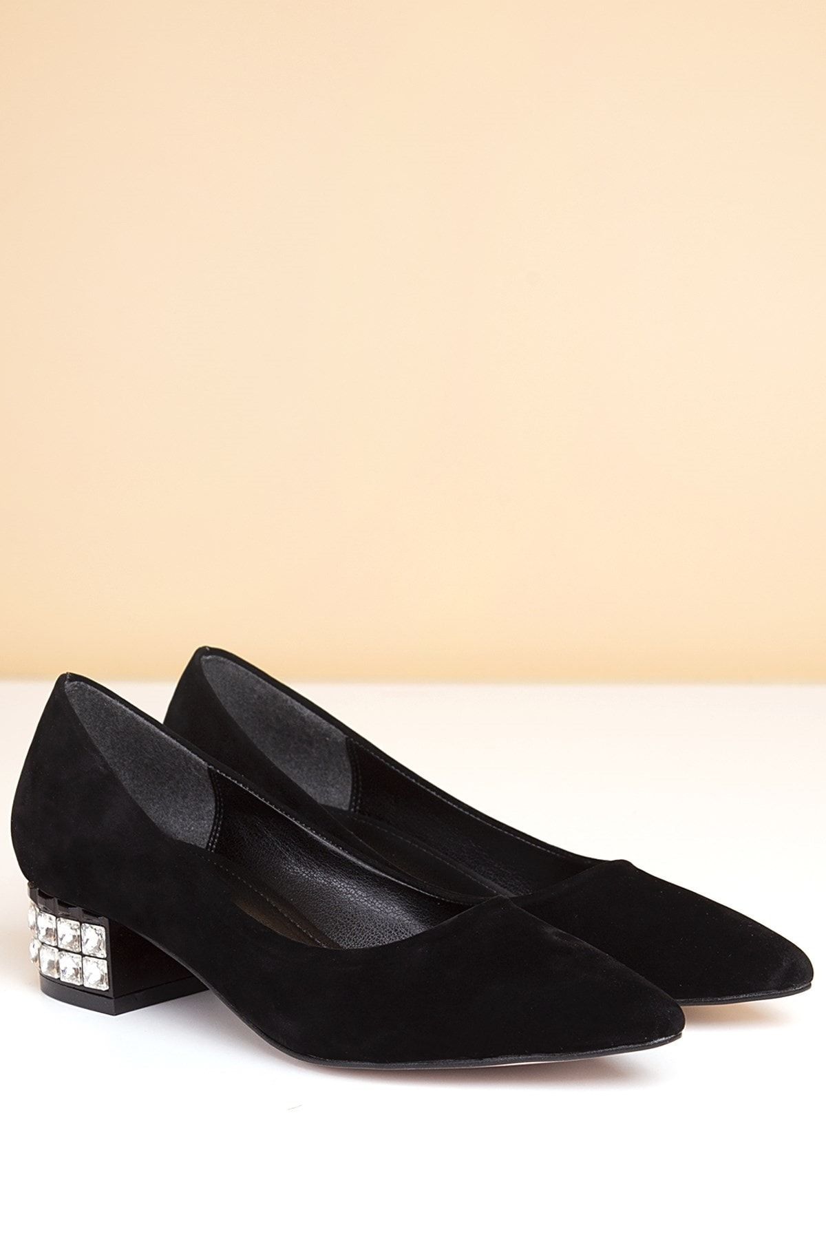 Pierre Cardin PC-50284 Suet Siyah Kadın Ayakkabı