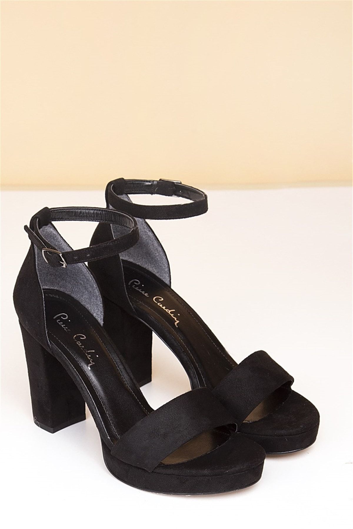 Pierre Cardin Pc-50167 Suet Siyah Kadın Ayakkabı
