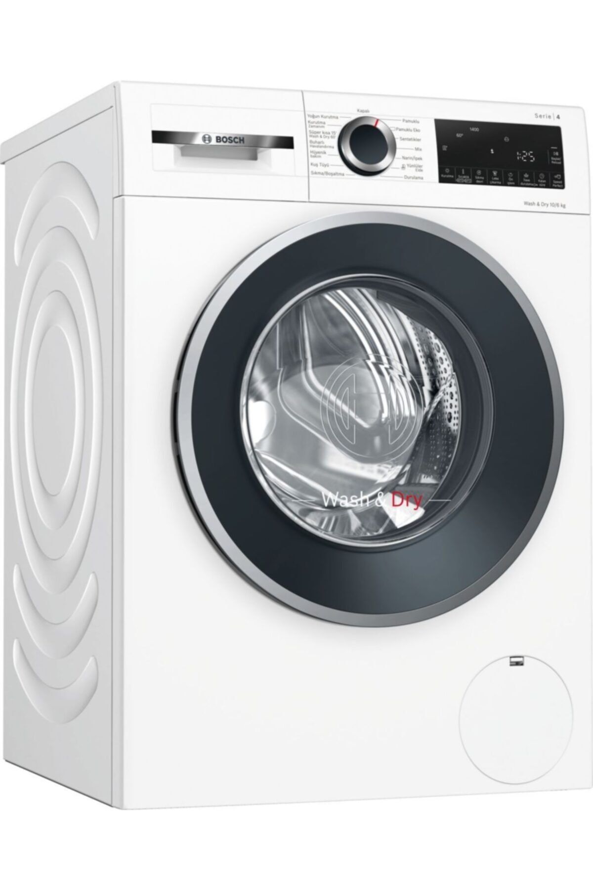 Bosch Wna254x1tr 10 Kg / 6 Kg 1400 Devir Beyaz Kurutmalı Çamaşır Makinesi