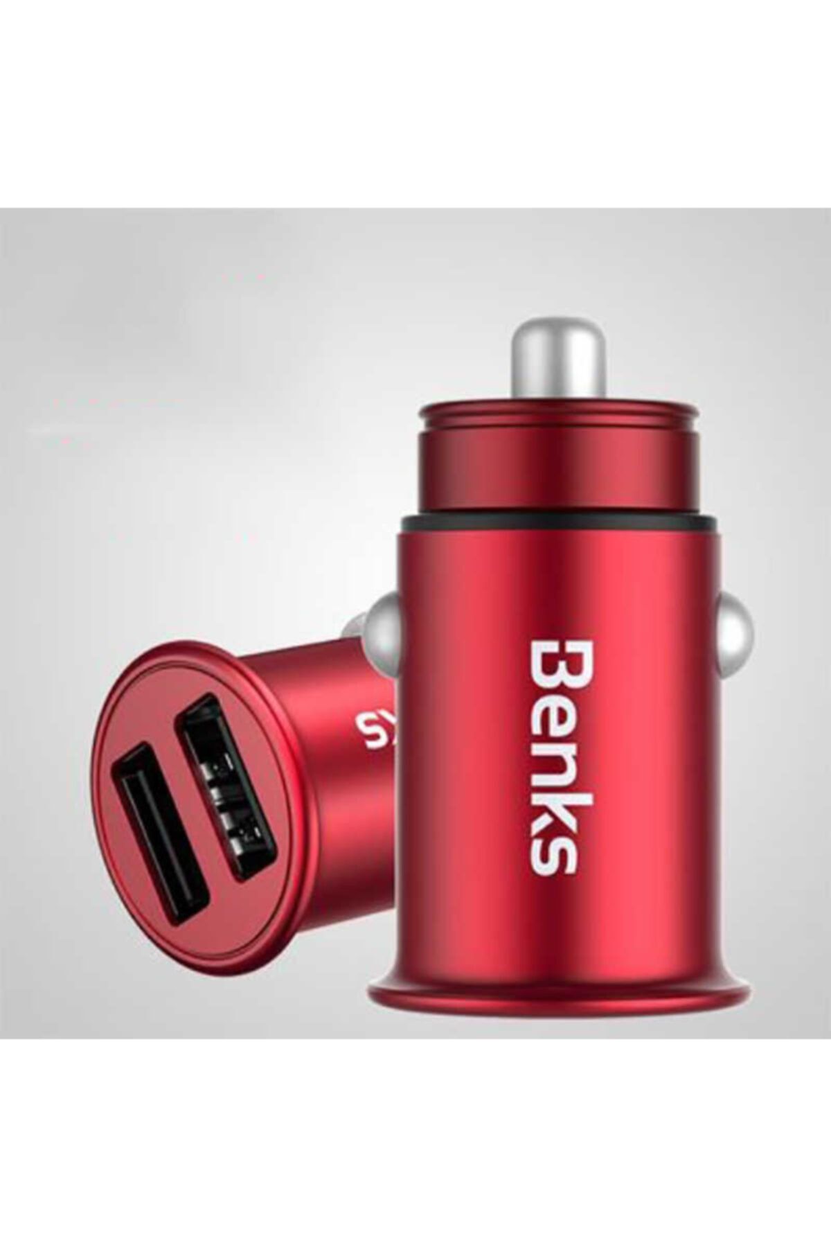 Genel Markalar Benks C.d.ch.00.rd.0007 C27 Dual Usb Car Charger Red(4.8a) Red