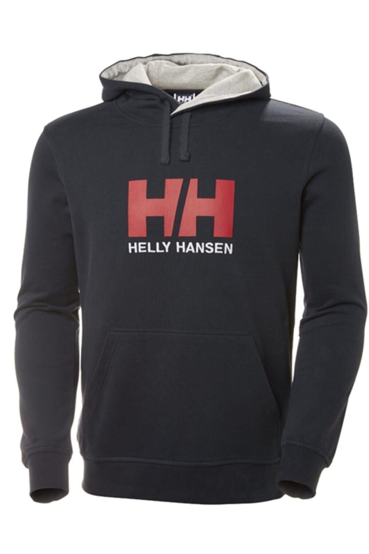 Helly Hansen Erkek Lacivert Baskılı Sweatshirt