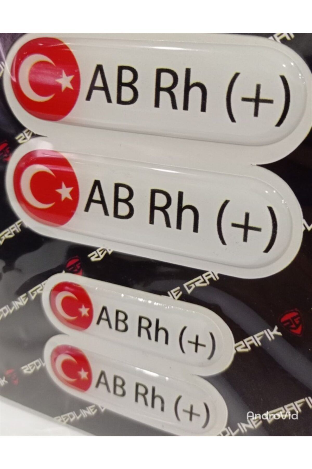 3M Damla Kan Grubu Sticker Beyaz 4 Adet Hediyeli Ab Rh Pozitif