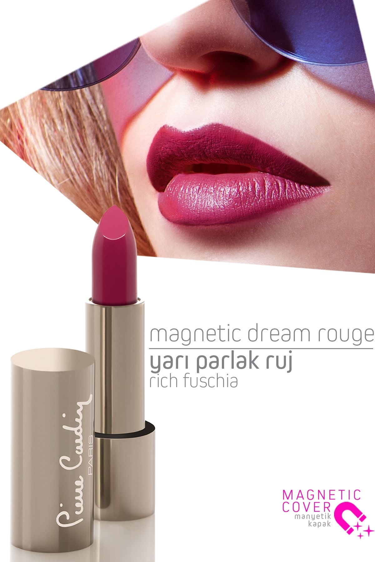 Pierre Cardin Magnetic Dream Lipstick - Rich Fuschia - 257