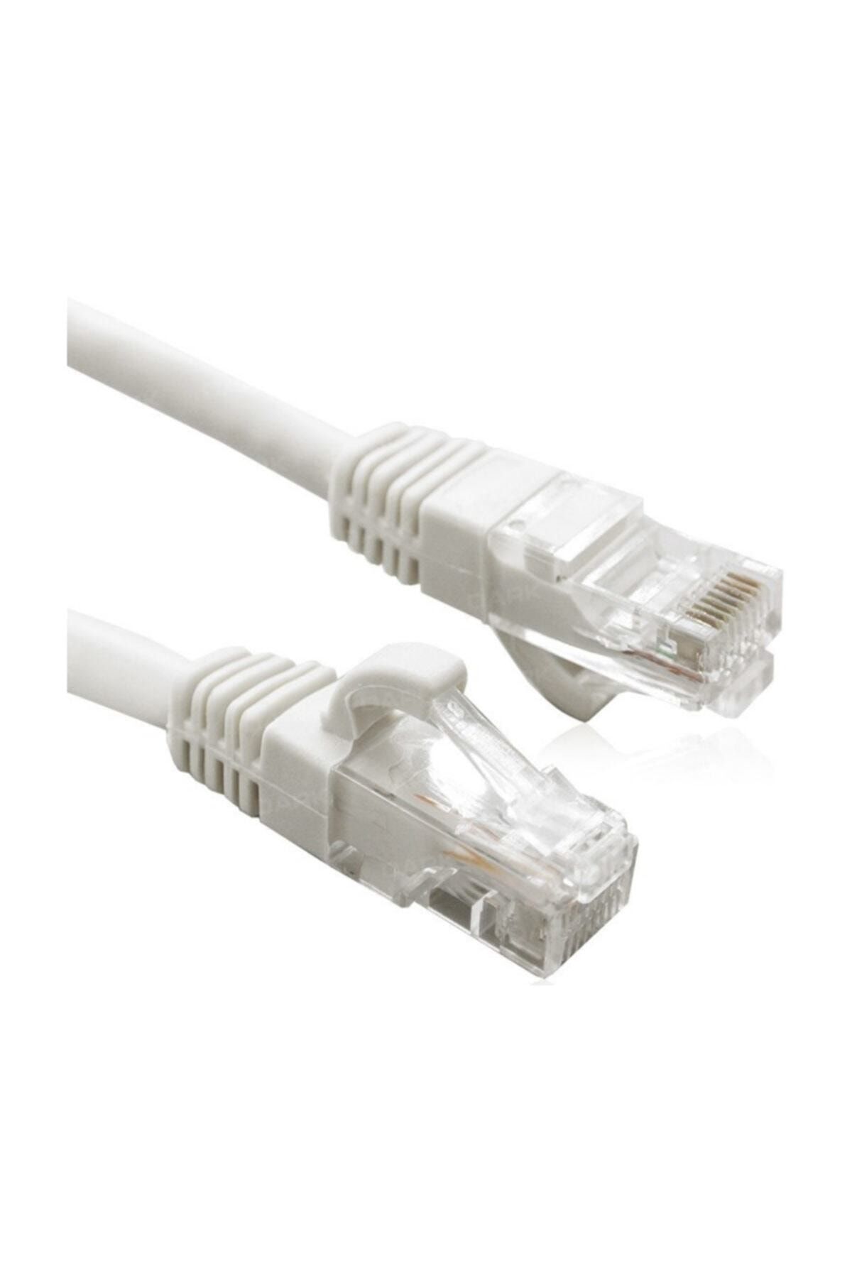 Powermaster Beyaz Cat6 Lan Fabrikasyon İnternet Data Kablosu 2 m