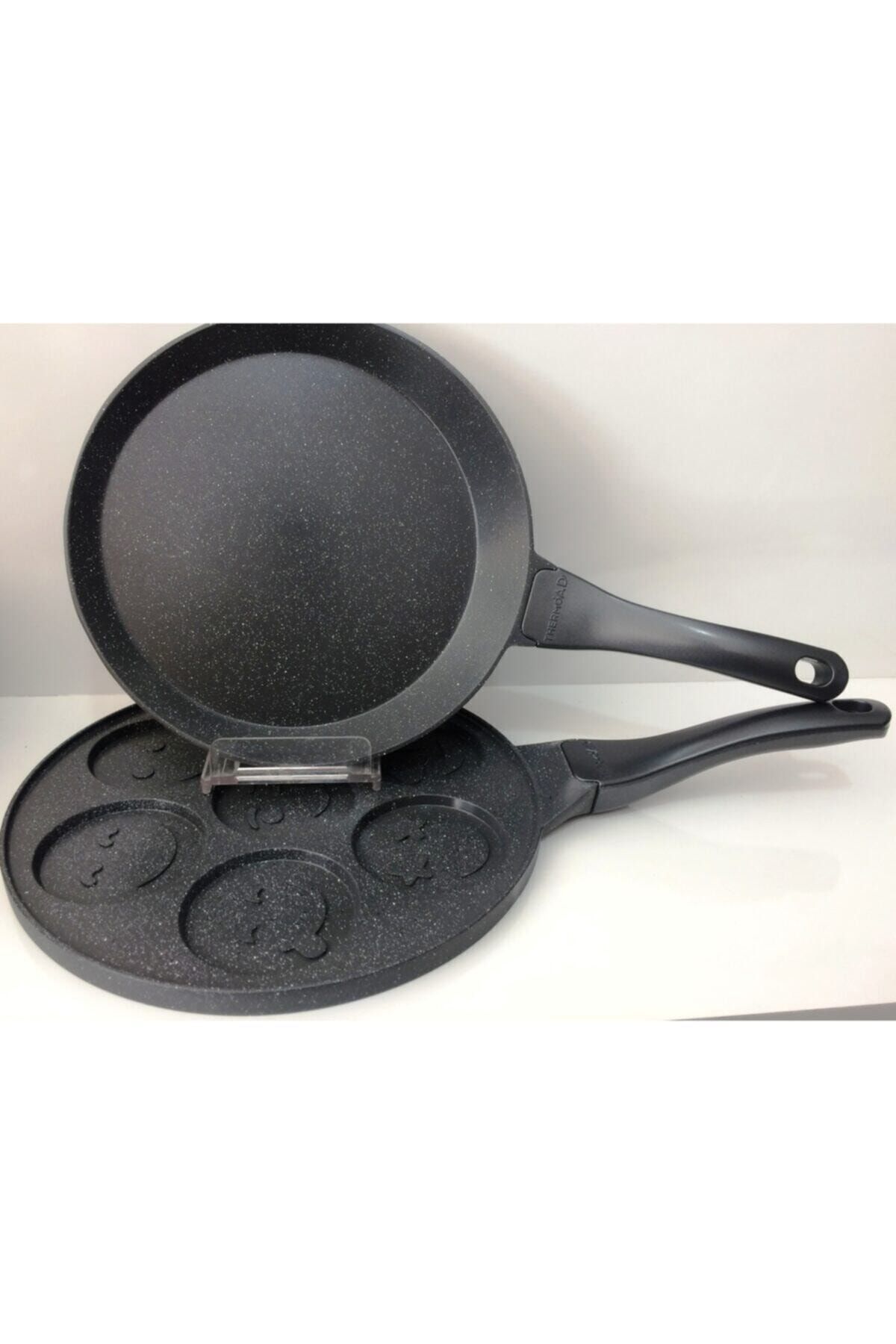 ThermoAD Granit Pankek Ve Krep 26 Cm Tavası 2 Li Set