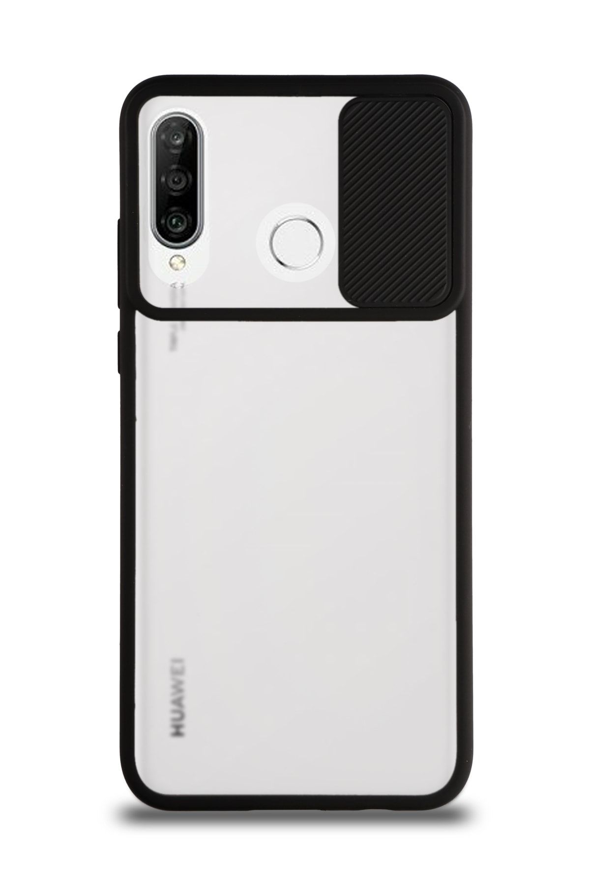 CaseWorld Huawei P30 Lite Uyumlu Lensi Açılır Kapanır Kamera Korumalı Silikon Kılıf