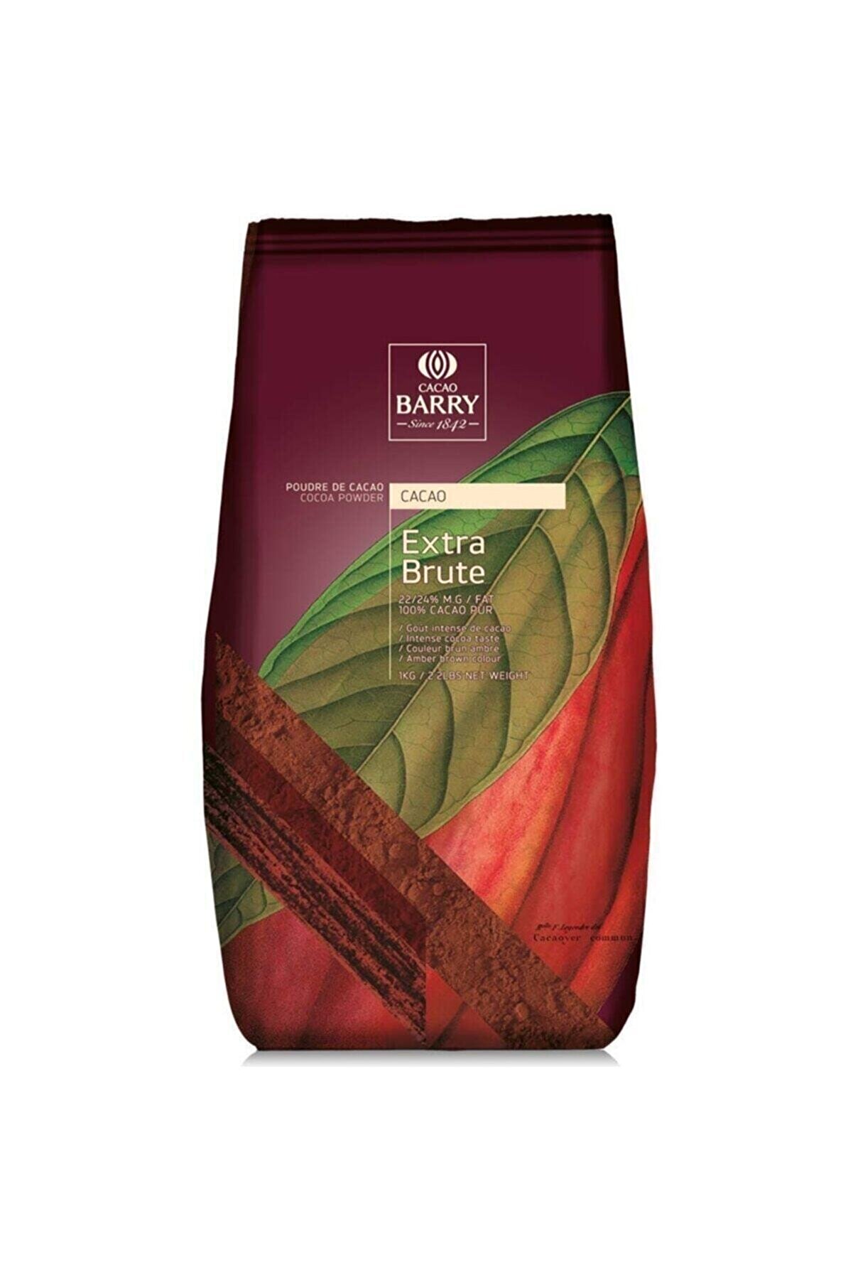 Callebaut Cacao Barry Extra Brute Kakao Tozu 1 Kg (%22-24 Yağlı)