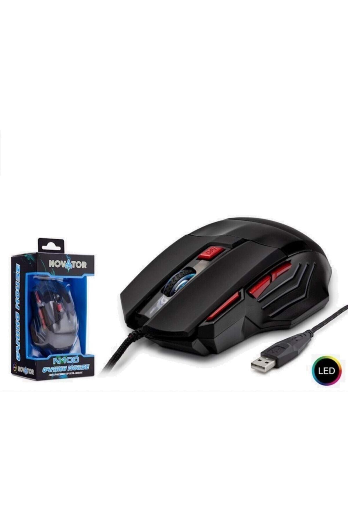 HADRON Novator N100/50 Oyun Mouse Ledli Gaming Mouse