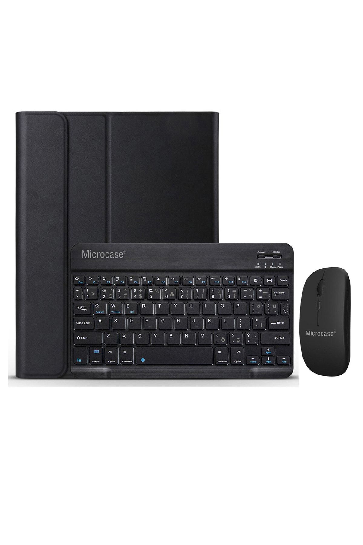 Microcase Samsung Galaxy Tab S6 Lite P610 10.4 Inch Bluetooth Klavye Ve Mouse Standlı Kılıf