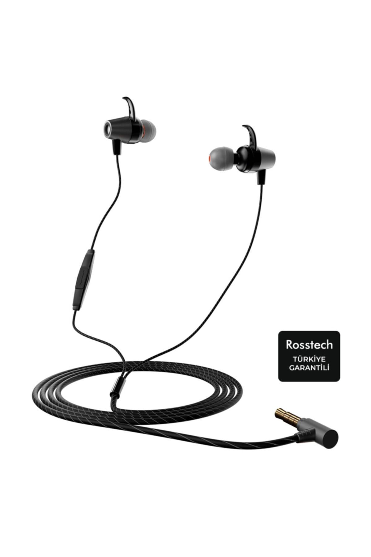 ROSSTECH Rs-90 Pro Anc Mikrofonlu Metal Tasarım Kablolu Kulak Içi Kulaklık Ve Özel Taşıma Çantası