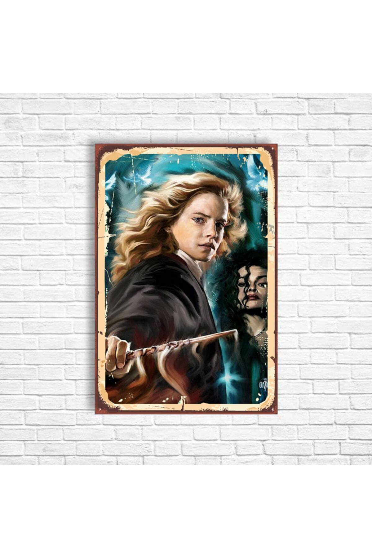 TRENDPOSTER Harry Potter Hermione Retro Ahşap Poster