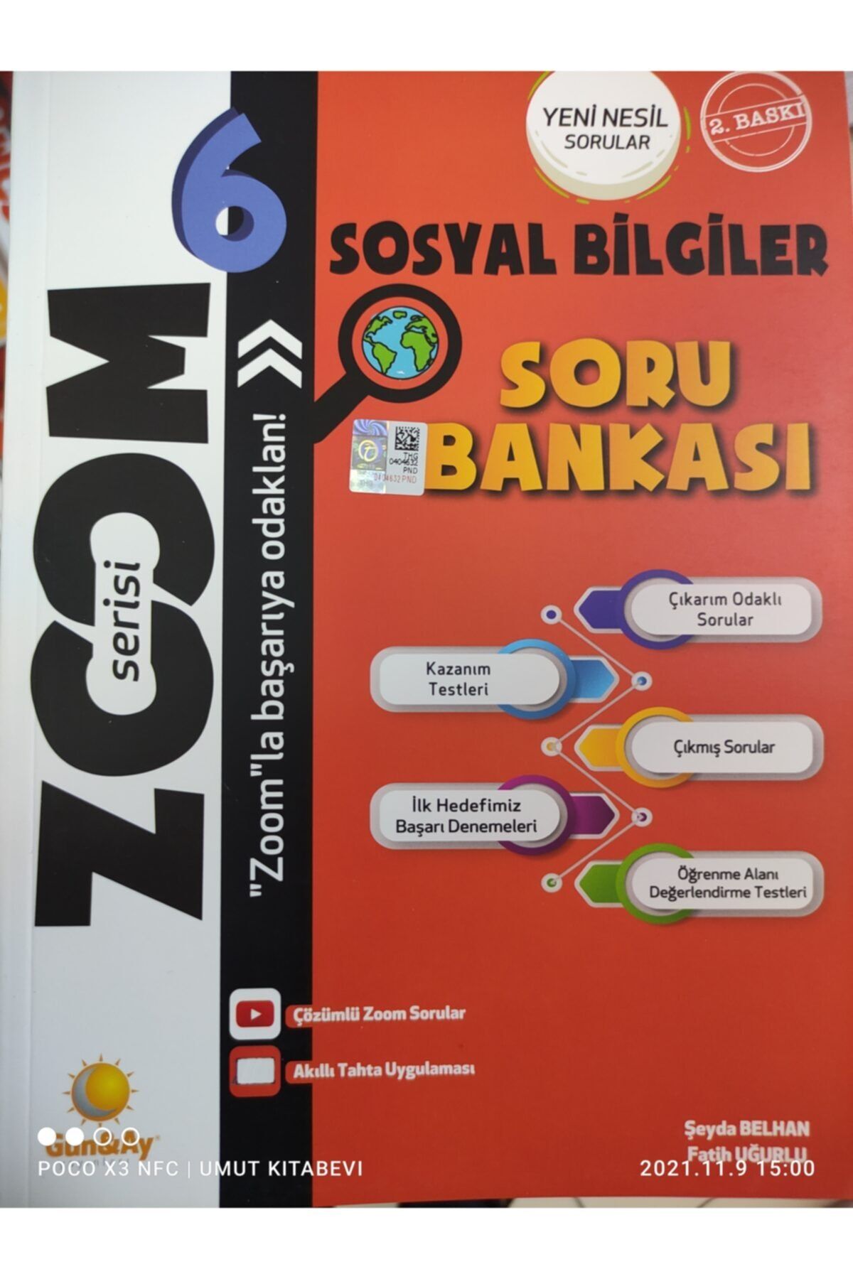 Gün&Ay Yayınları 6. Sınıf Sosyal Bilgiler Zoom Soru Bankası