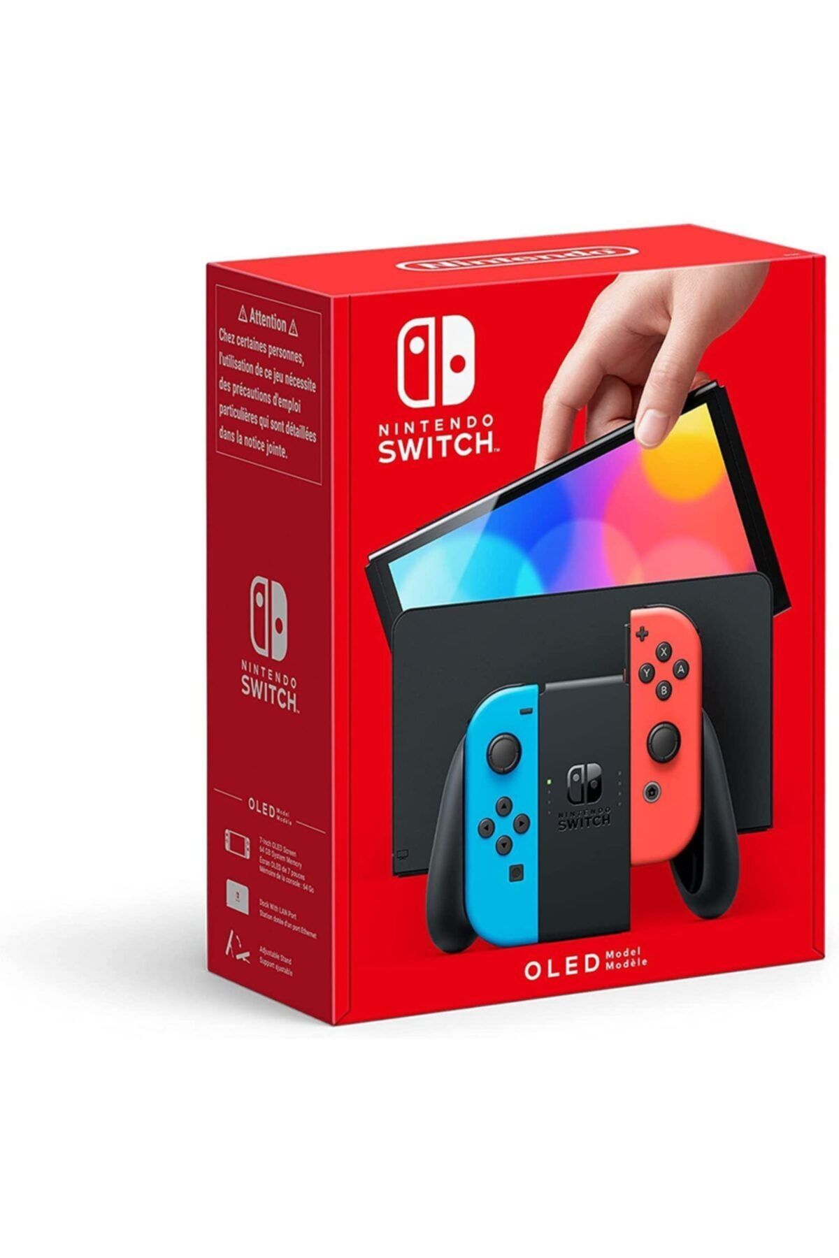 Nintendo Switch Oled Oyun Konsol (distribütör Garantili) Pal Kırmızı Mavi