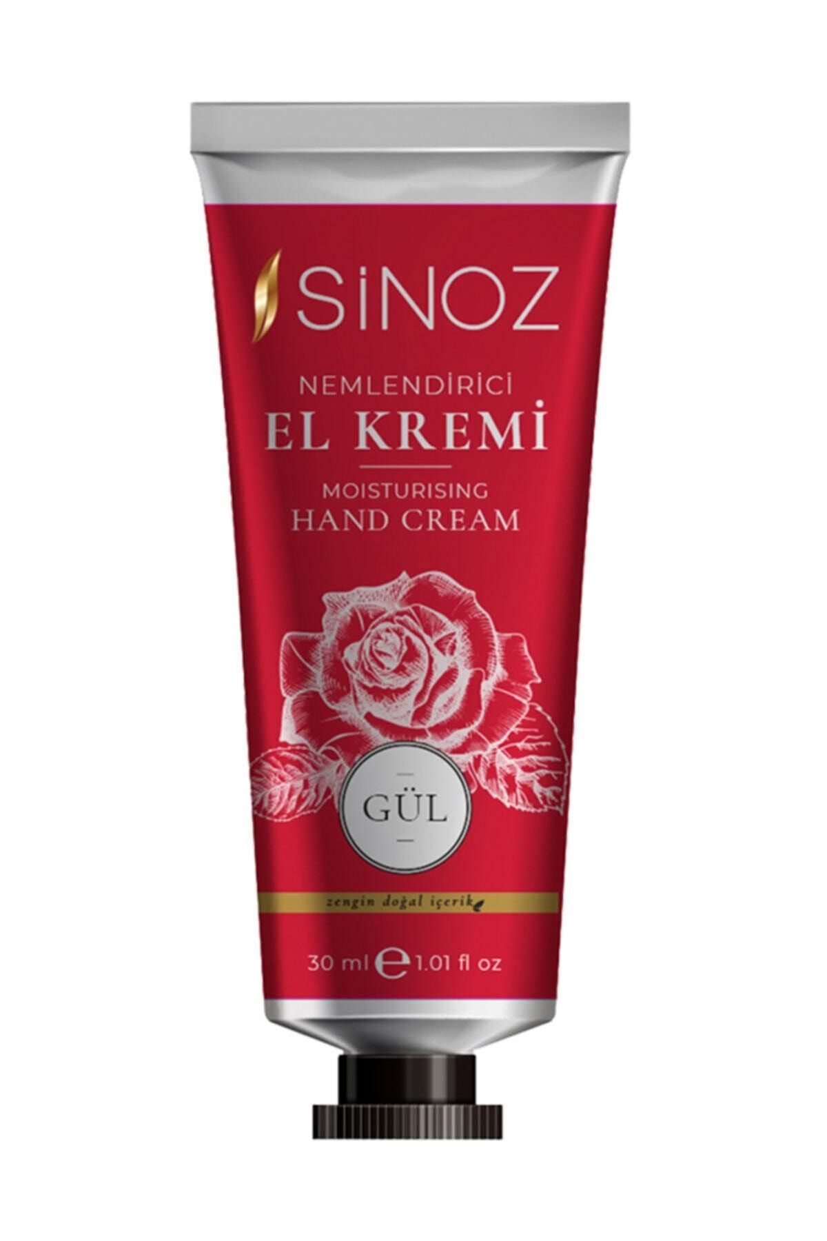 Sinoz Nemlendirici El Kremi Gül 30 ml