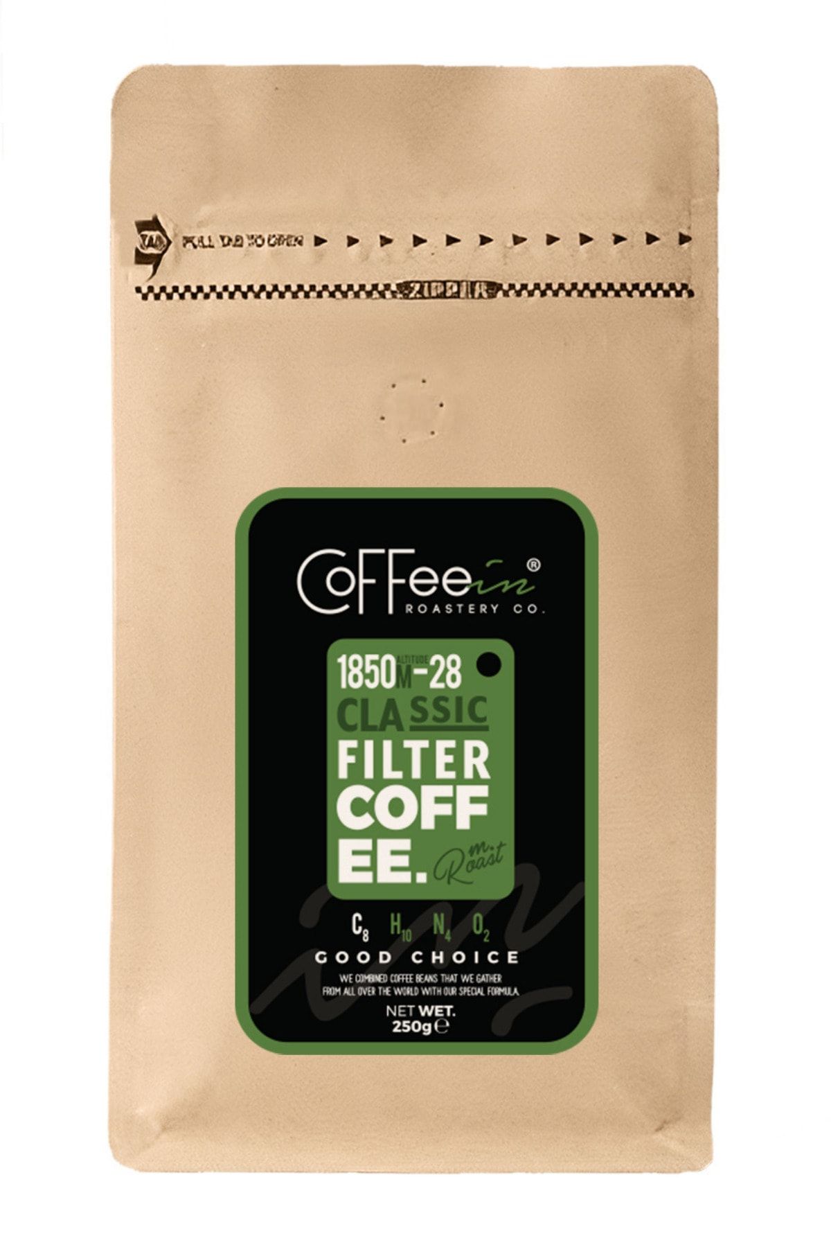 Coffeein Gold Klasik Filtre Kahve 250gr (filtre Kahve Kağıdı Için)