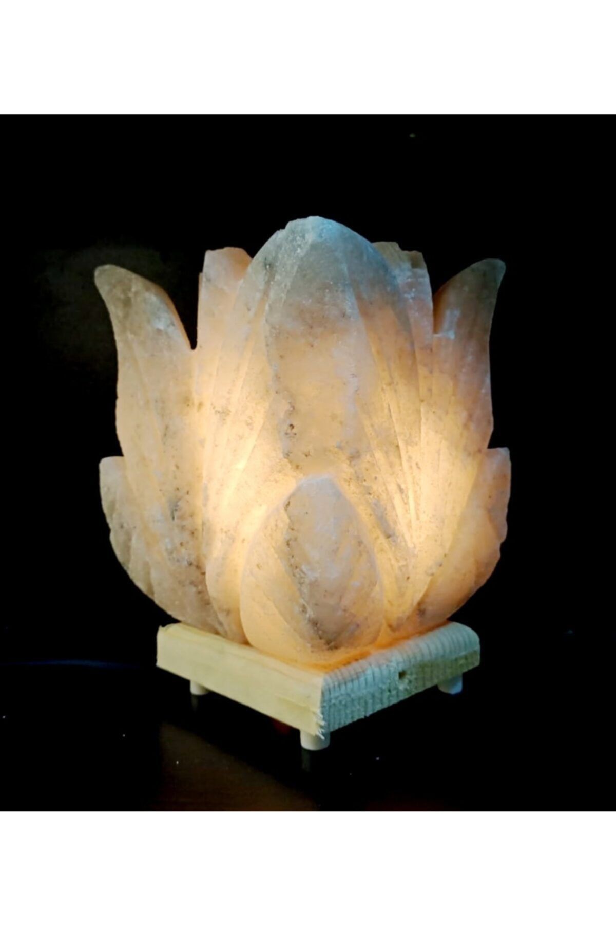 ALP-İ TUZ EVİ Çankırı Kaya Tuzu Gül Model Tuz Lamba