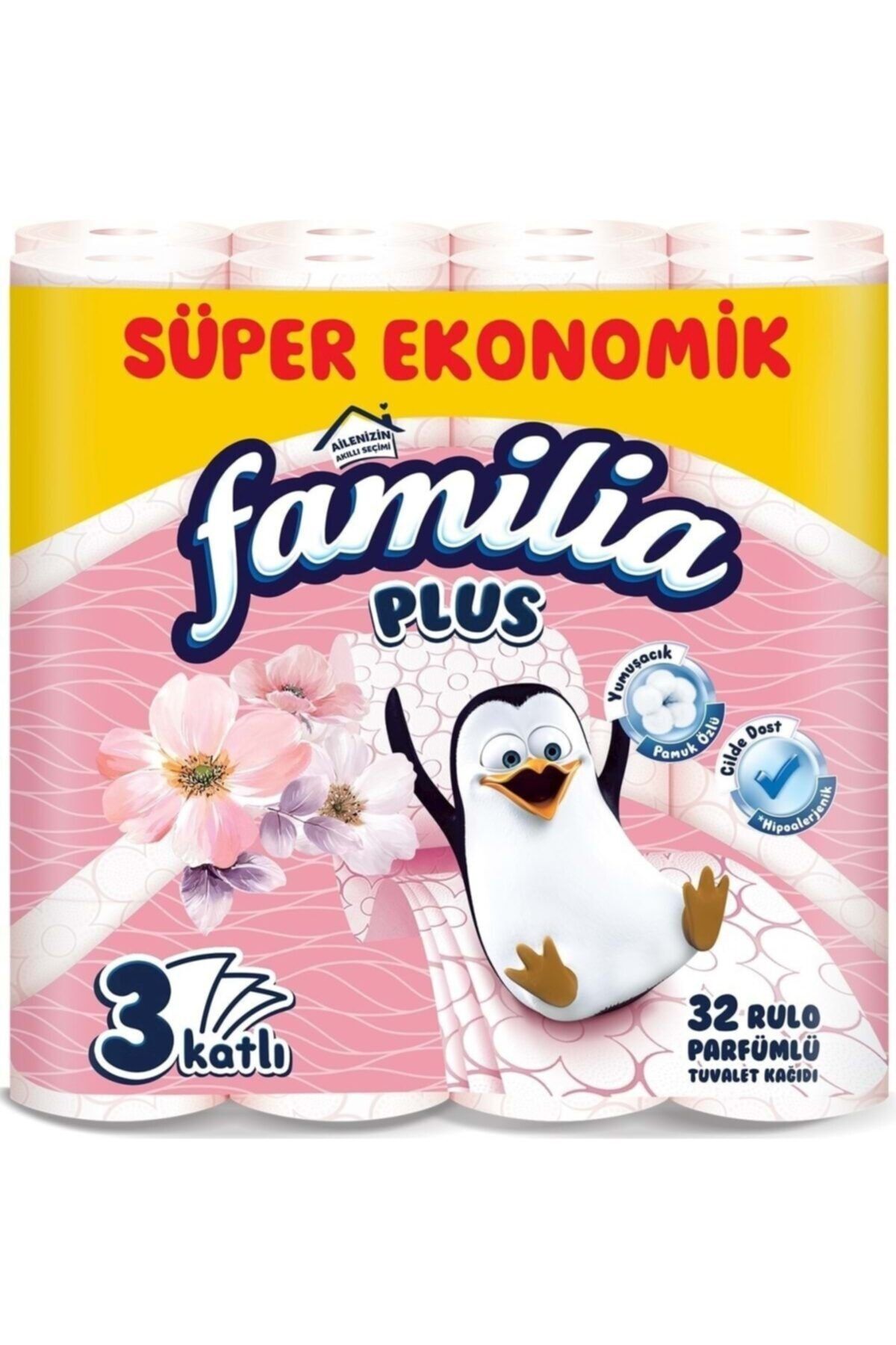 Familia Plus Tuvalet Kağıdı 3 Katlı 32'li Parfümlü
