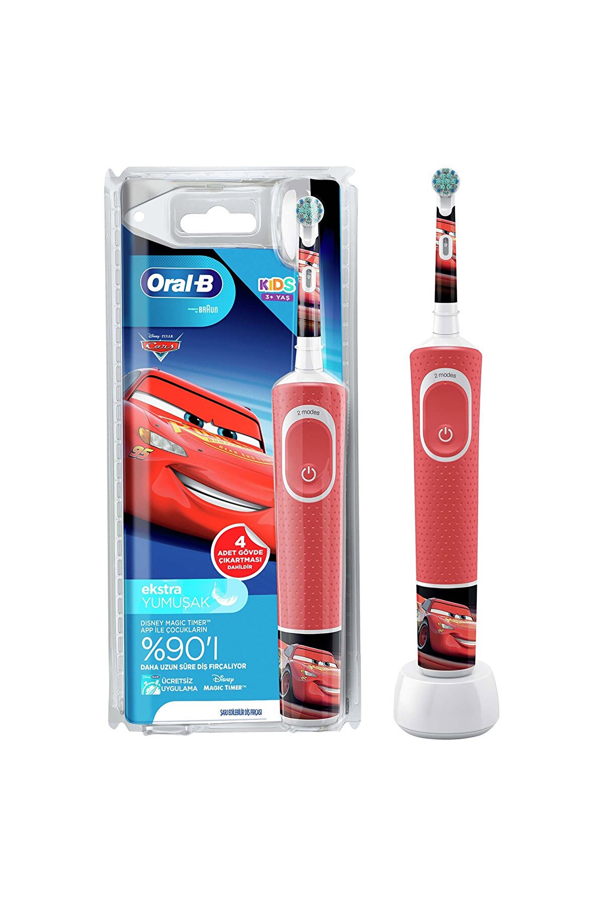 Oral-B D100 Çocuk Şarj Edilebilir Diş Fırçası Cars