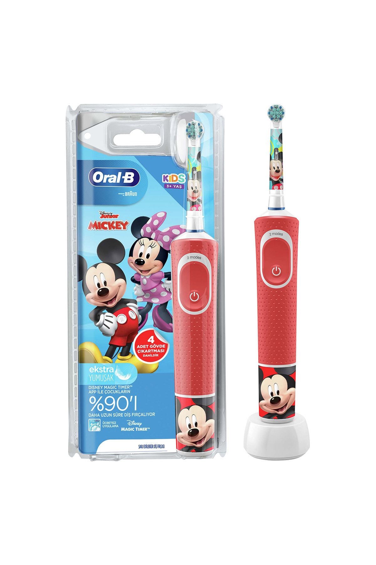 D100 Çocuk Şarj Edilebilir Diş Fırçası Mickey_0