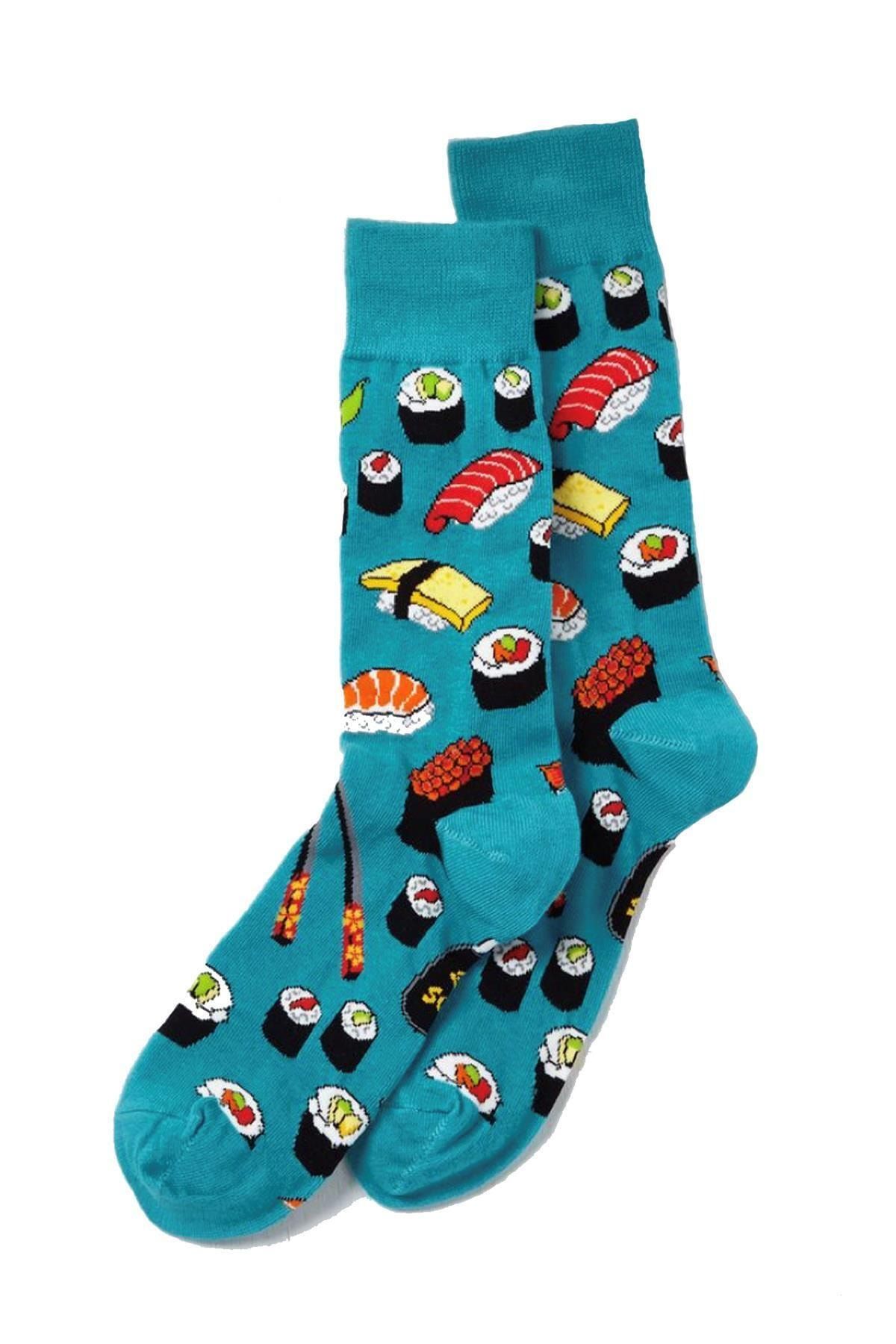CARNAVAL SOCKS Rolls Ve Sushi Desenli Renkli Spor Çorap