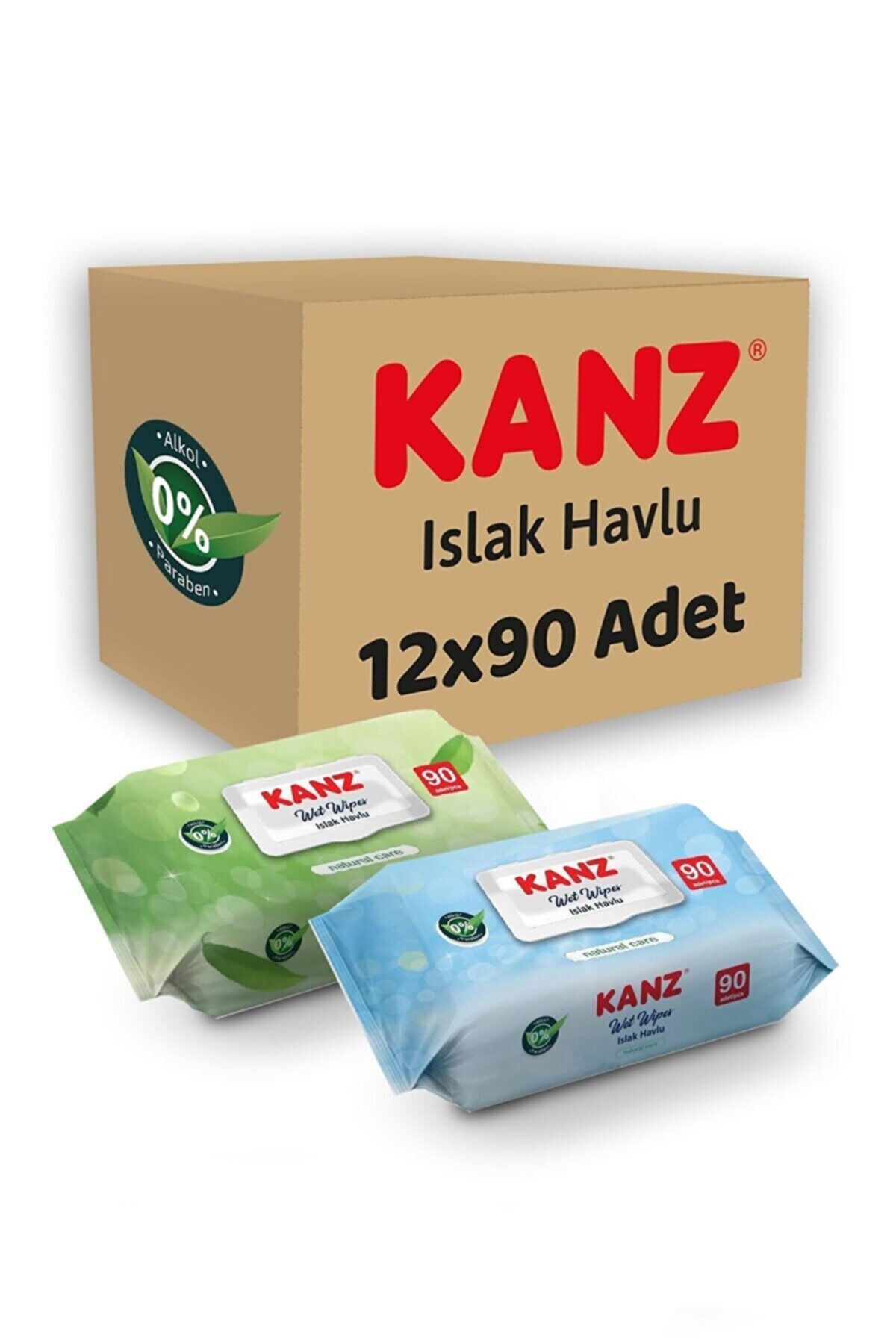 Kanz Islak Mendil Havlu 12x90 Adet 1.080 Yaprak