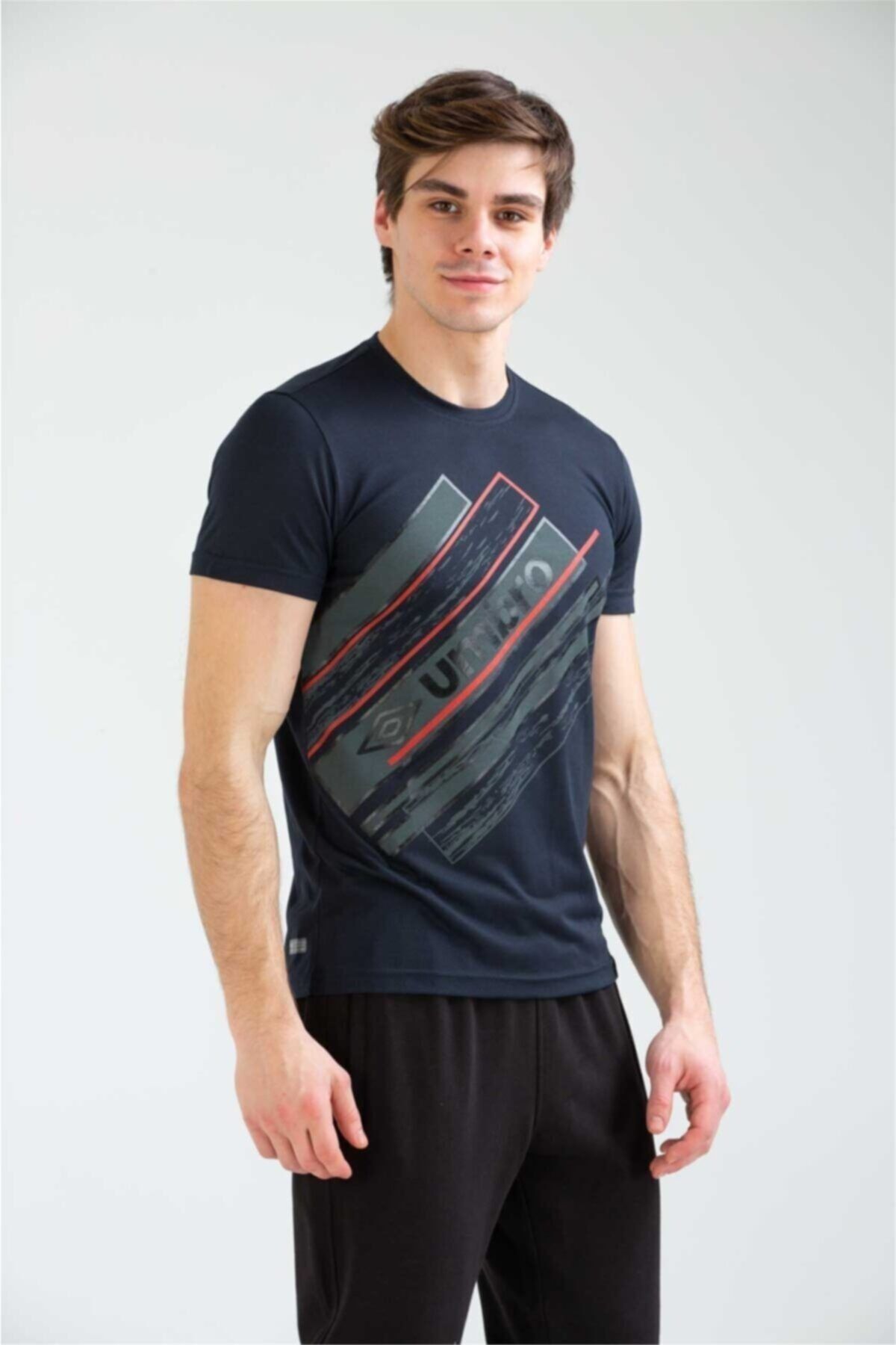 Umbro Erkek Lacivert Basic T-shirt Tf-0009