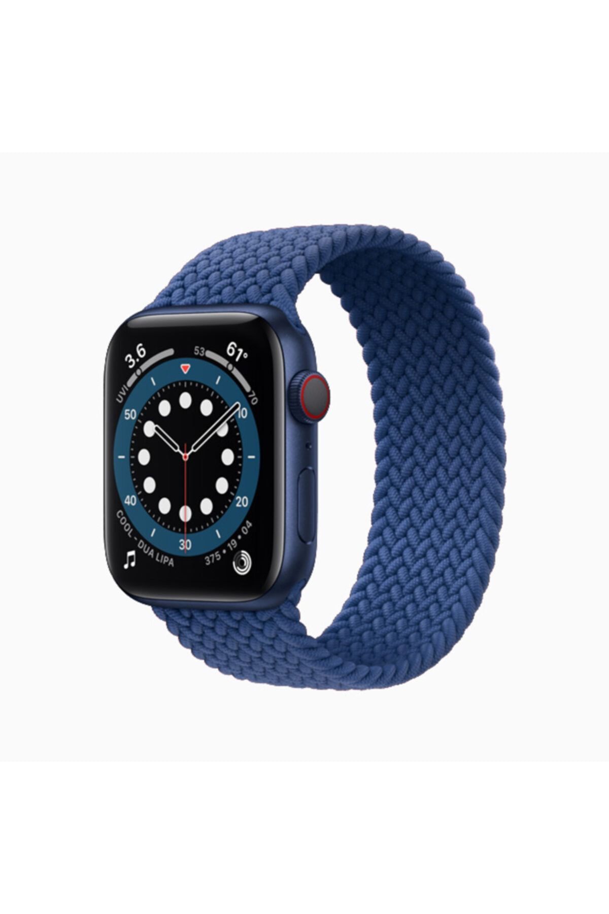 TOMMYWOLF Örgülü Solo Döngü Apple Watch Silikon(M) Beden Band 42- 44 Mm Kordon