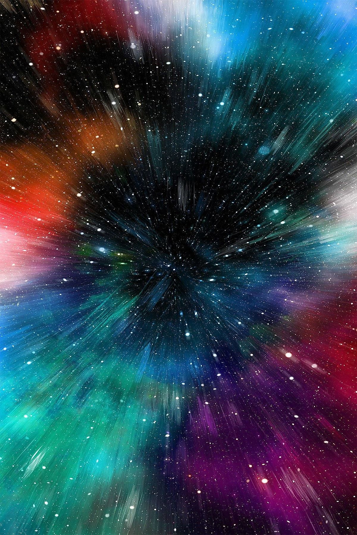 Resmiro Galaksi Dünyası Tasarımlı Dijital Baskılı Halı Mrc1677