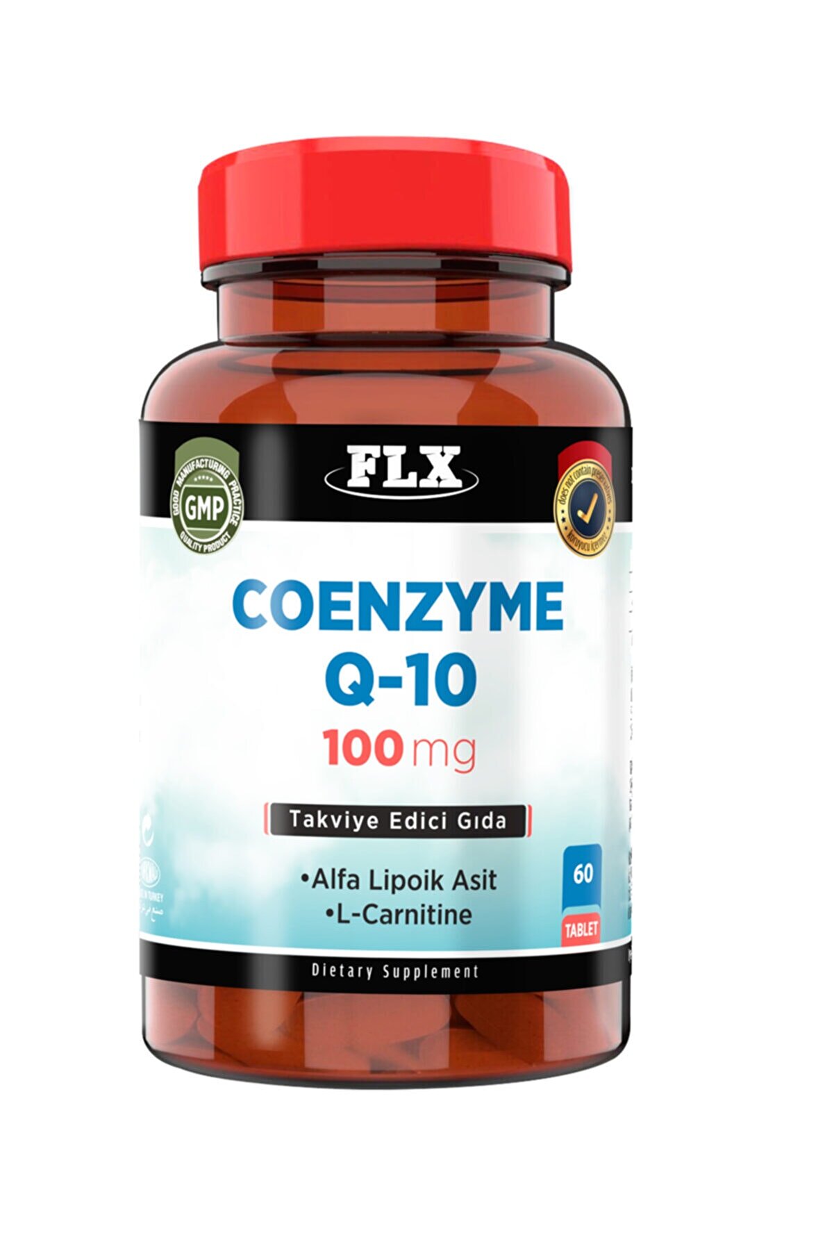 FLX Koenzim 100 Mg Alfa Lipoik Asit L-karnitin Coenzyme Q-10 60 Tablet