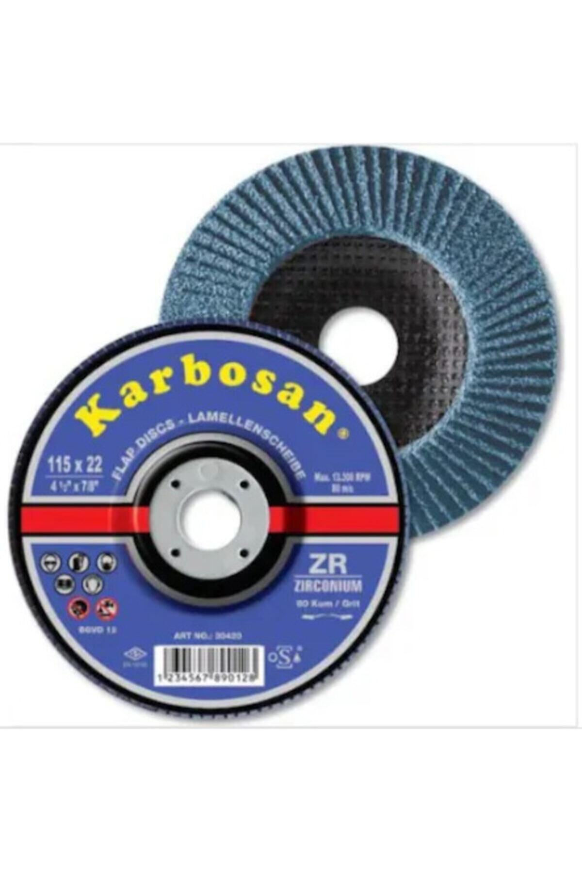 KARBOSAN Flap Disk Zirkonyum 115x22 Mm 40 Kum 10 Adet Fiyatı, Yorumları