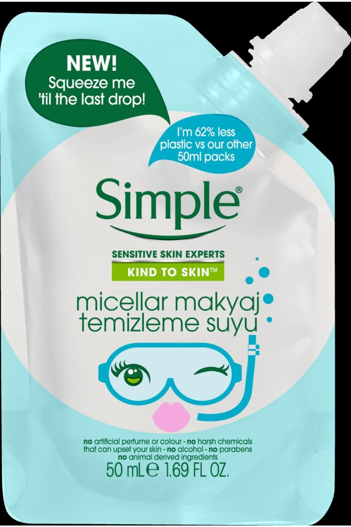 Simple Kind To Skin Mini Micellar Makyaj Temizleme Suyu 50 Ml