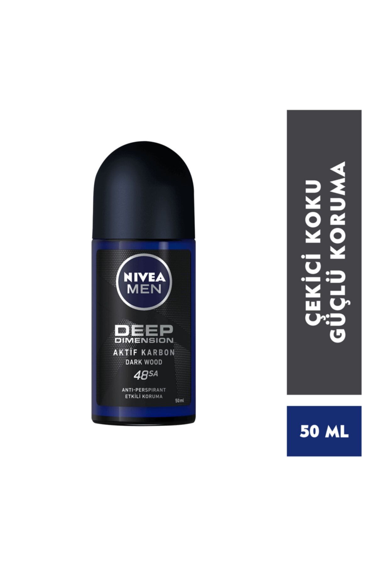 NIVEA Men Roll On Deep Dimension Aktif Karbon 50 ml 48 Sa