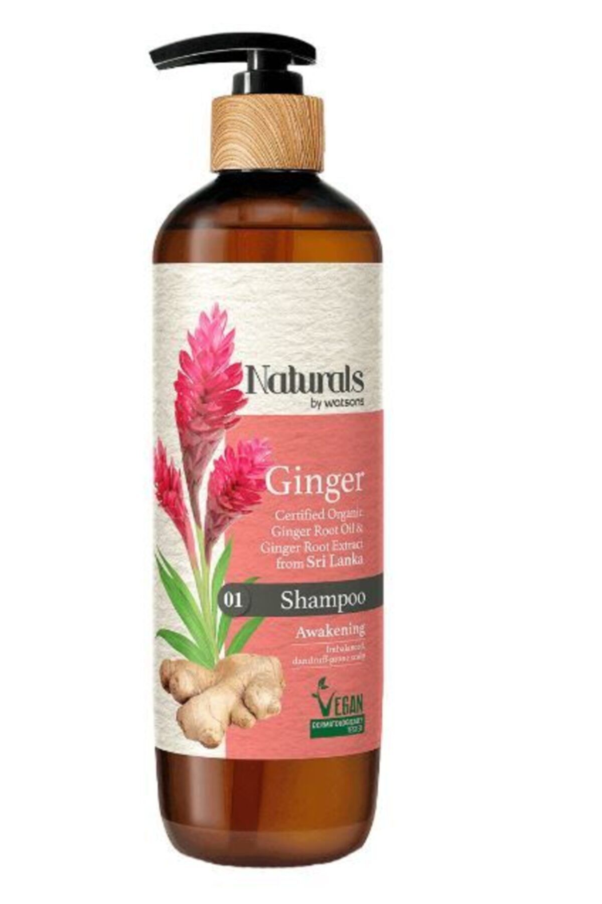 Naturals By Watsons Şampuan Ginger 490 Ml