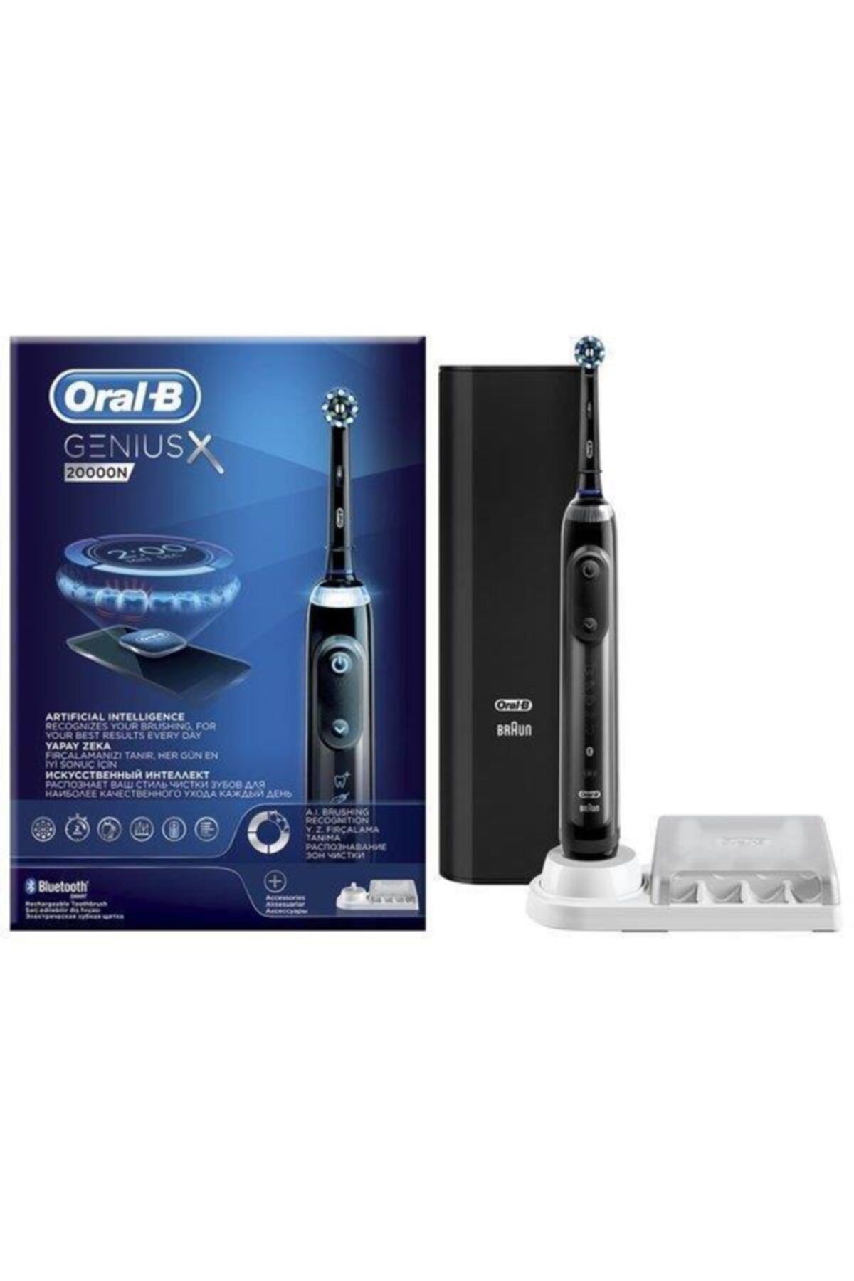 Oral-B Genius X 20000n Midnight Black Elektrikli Diş Fırçası