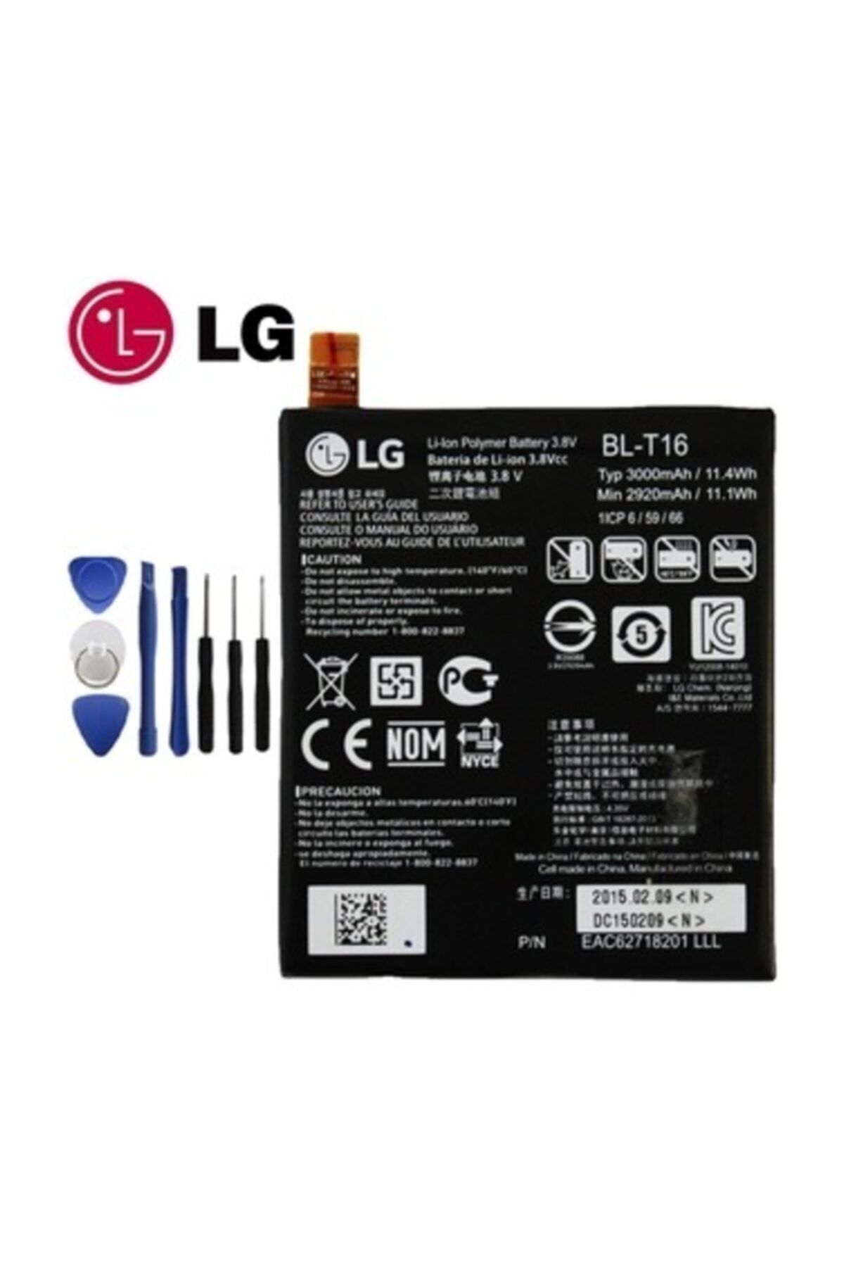 LG Asia G Flex 2 H955 Batarya Pil Bl-t16 3000 Mah Tamir Seti-ithalatçı Garantilidir