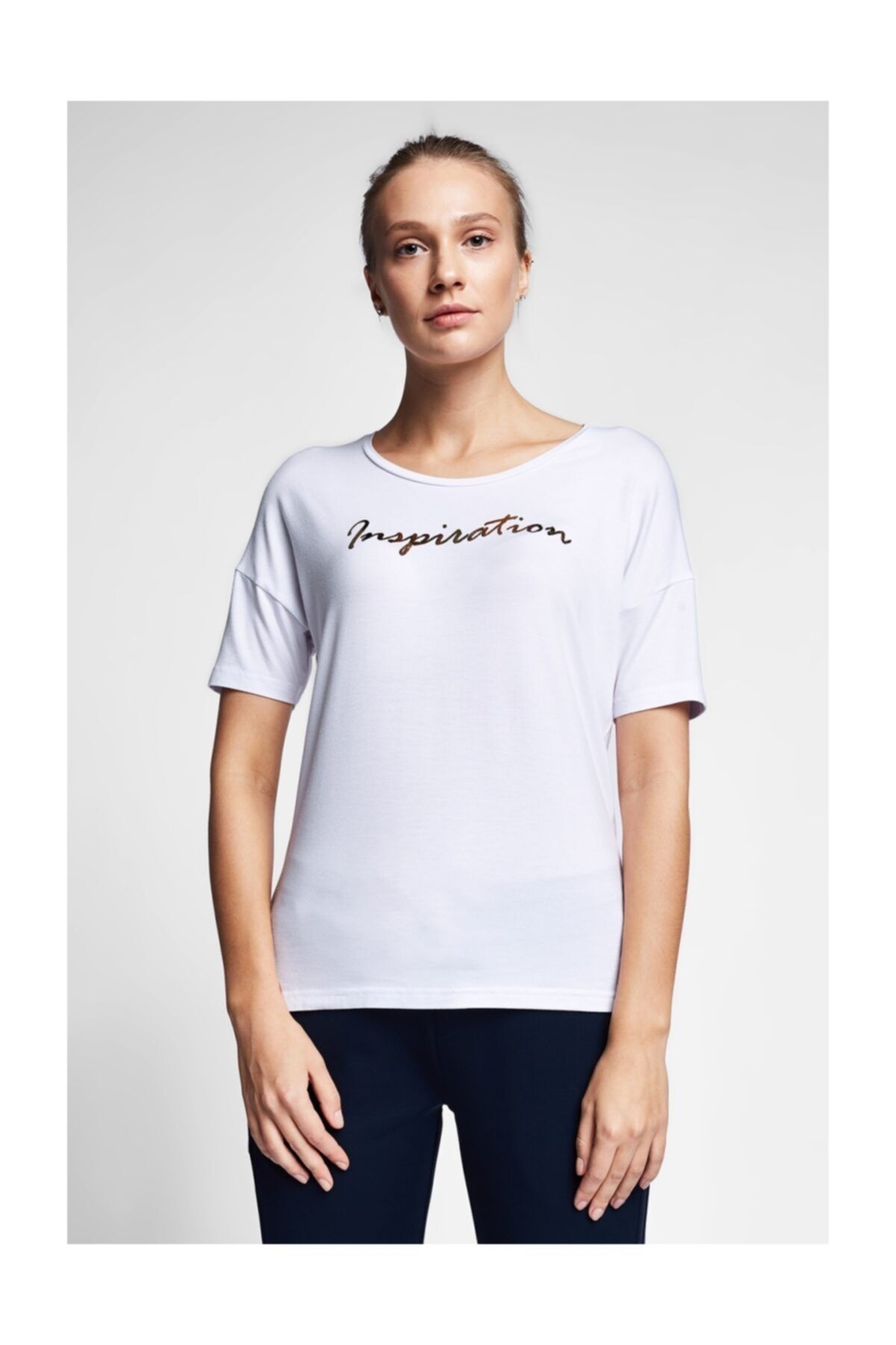 Lescon Kadın Beyaz T-Shirt 20B-2103