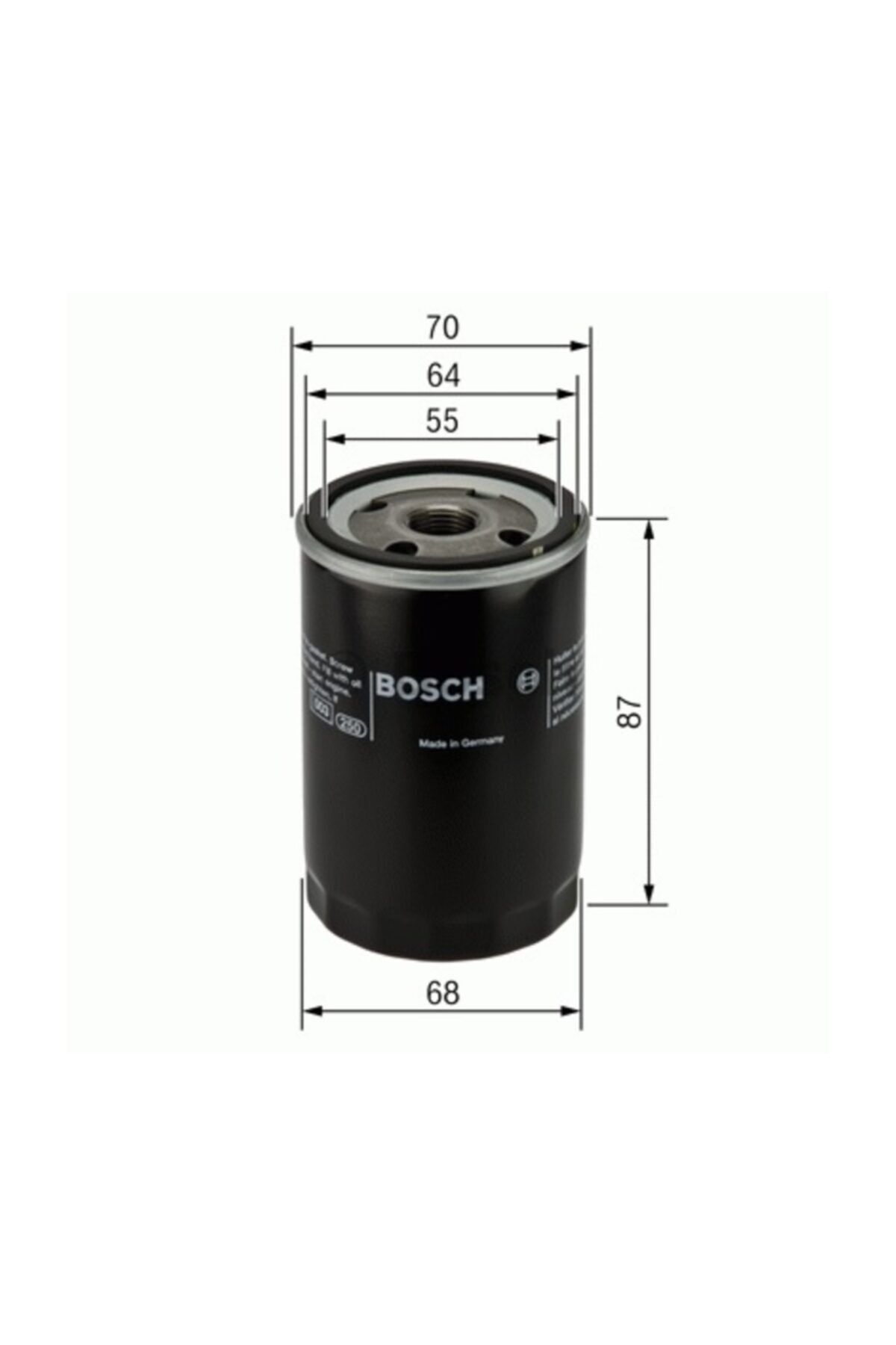 Bosch Yag Fıltresı Doblo/palıo/lınea/albea/brava/punto/astra F/combo/corsa A-b/vectra/cıvıc (0986tf0091)