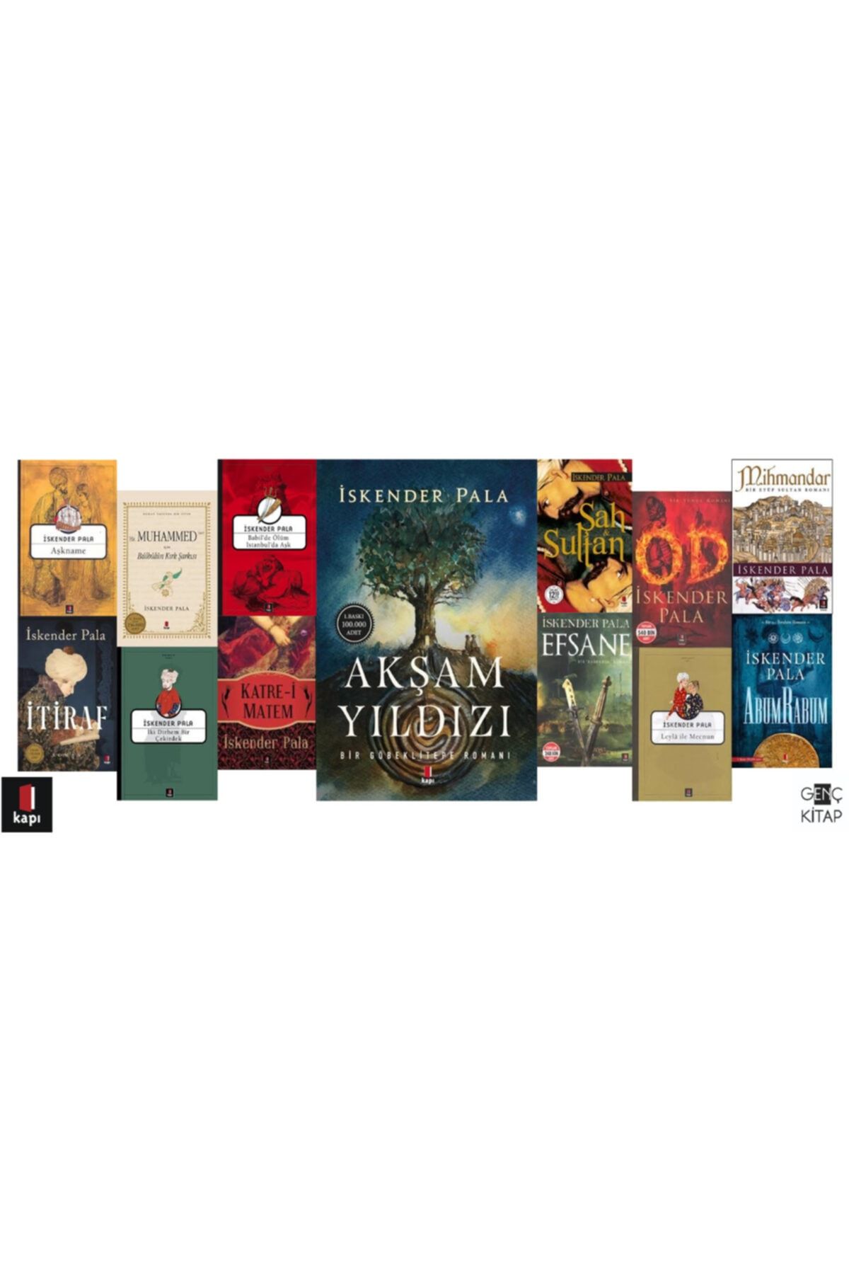 Kapı Yayınları Iskender Pala 13 Kitap Set Şah Sultan-akşam Yıldızı-od-iki Dirhem Bir Çekirdek