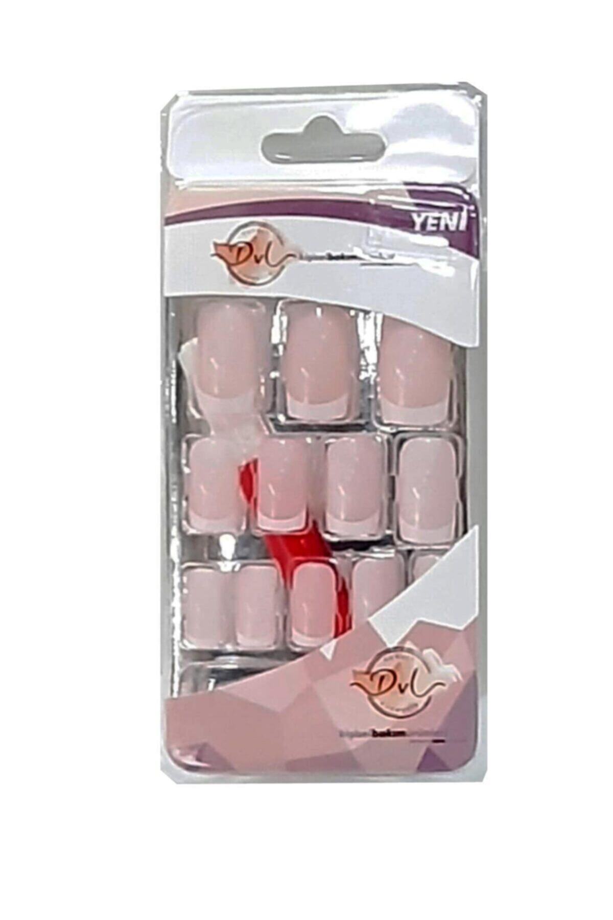 Takma Tırnak Fd 76 French Pembe Tırnak Beyaz French_0