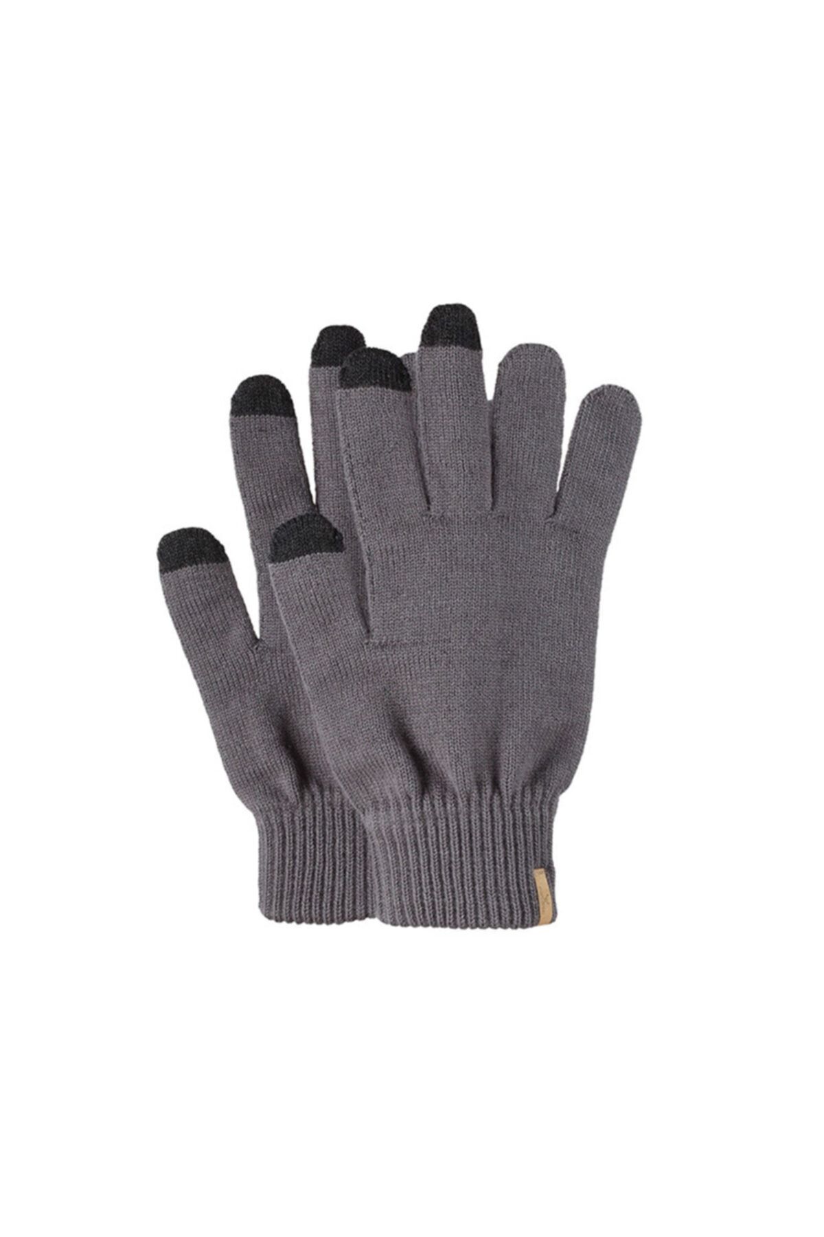 Nordbron Unisex Gri Microfleece Gloves Eldiven