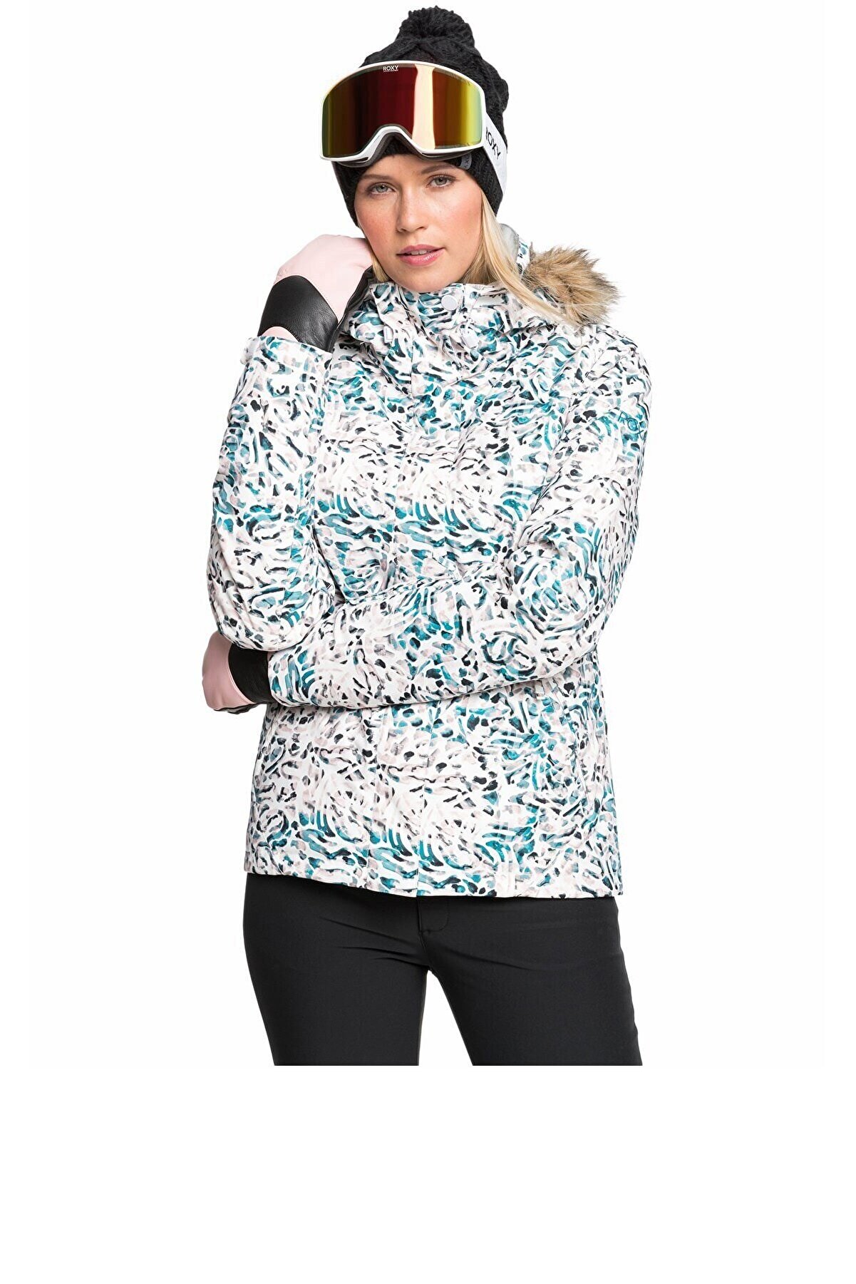 Roxy Kadın Beyaz Snowboard Ceketi Erjtj03265-wbb3