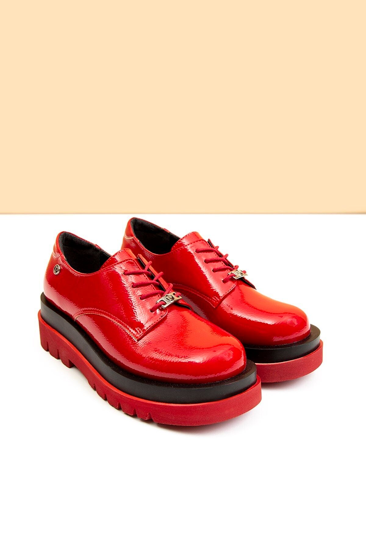 Pierre Cardin Pc-50827 Rugan Kırmızı Kadın Ayakkabı