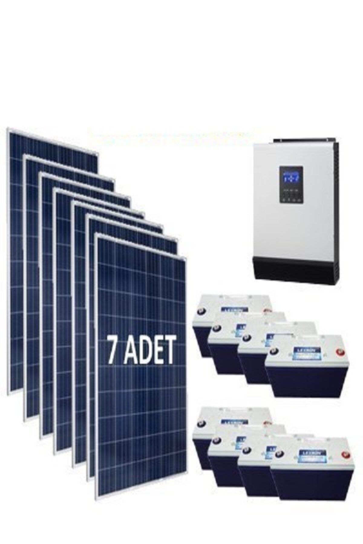 Lexron 10000 Watt Güneş Paneli Hazır Solar Paketi (tv Buzdolabı Çamaşır Mak Bulaşık Mak