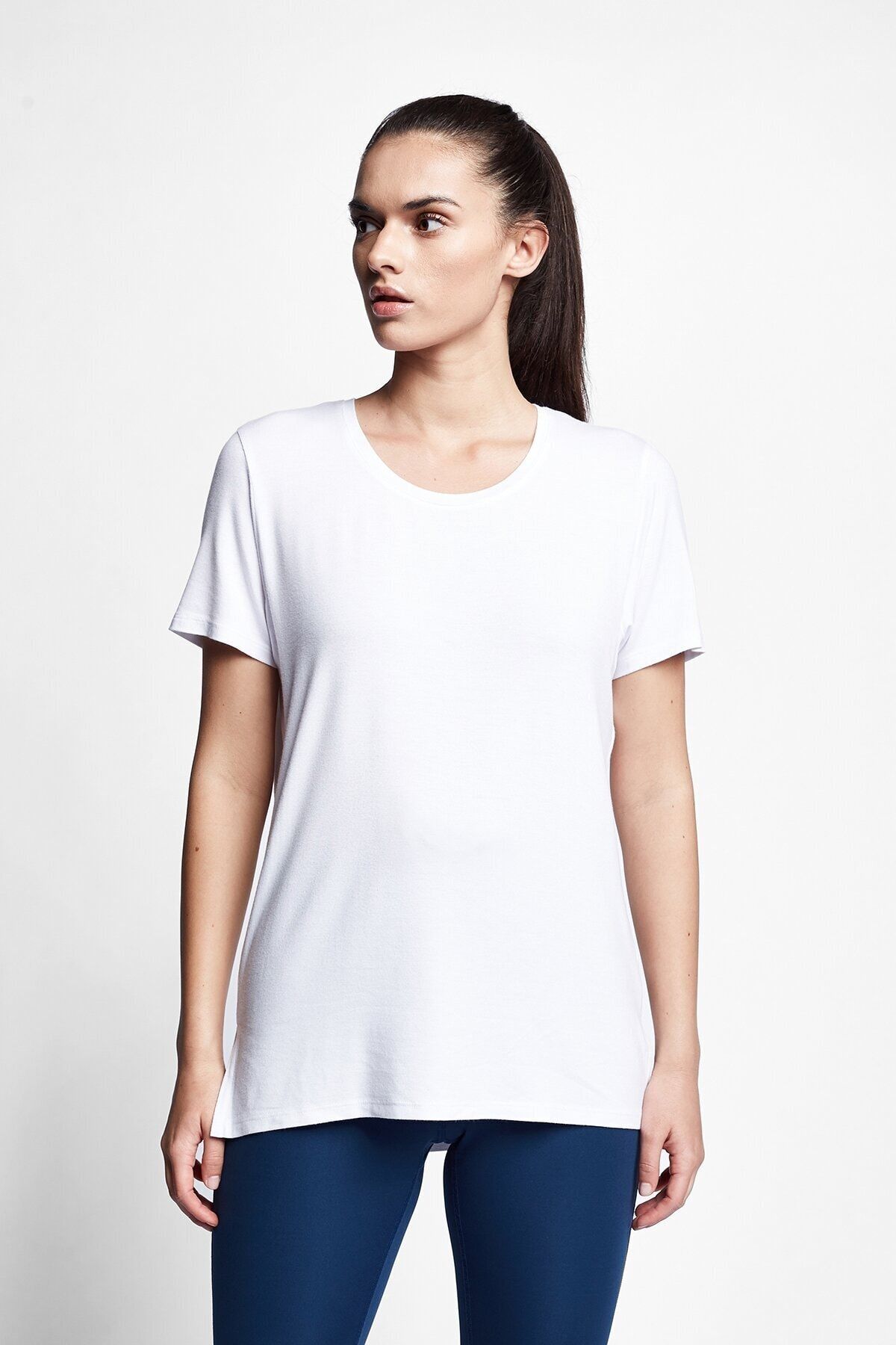 Lescon Beyaz Kadın T-shirt 21s-2210-21n