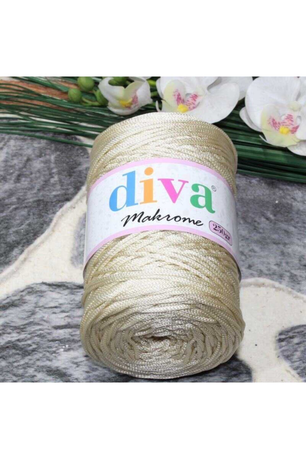 Diva İplik Polip Makrome 250 gr 18 Krem