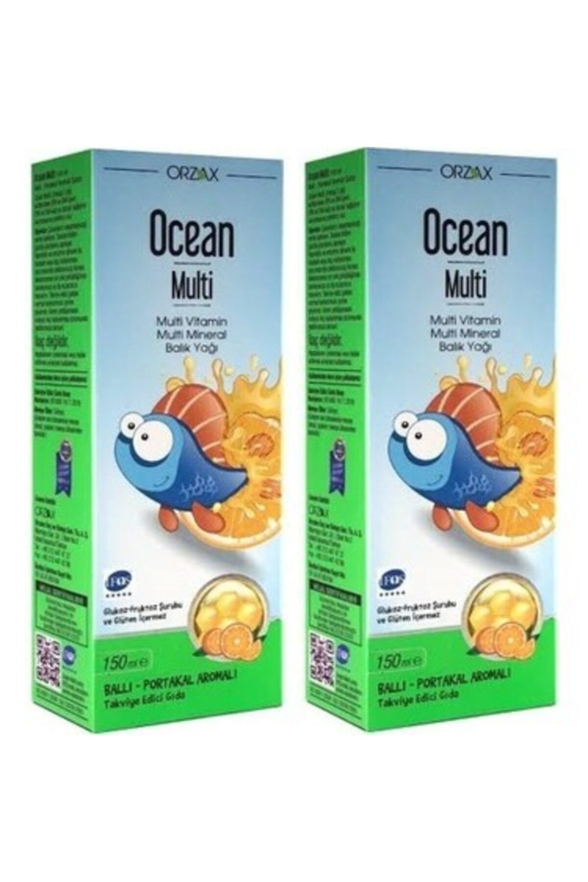 Ocean Multi Şurup Ballı Portakal Konsantreli Kral Şakir 150 ml 2 Adet