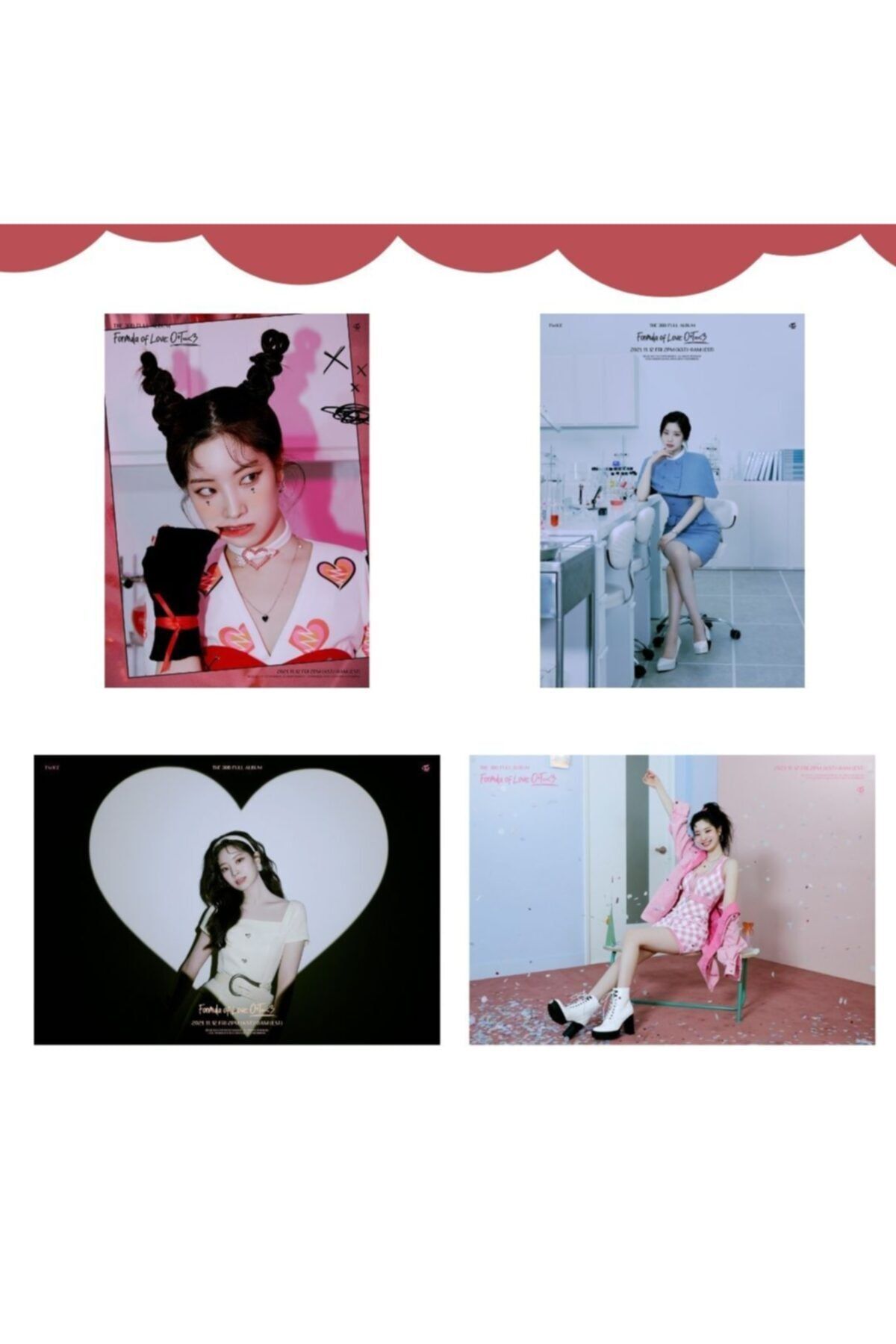 Kpop Dünyasi Twıce Dahyun '' Formula Of Love: O+t=<3 '' Poster Set